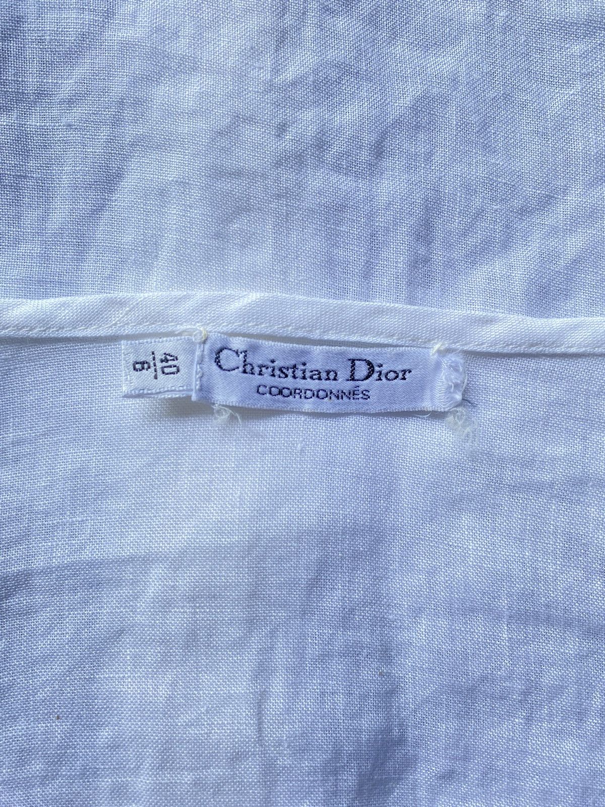 Dior Christian Dior white blouse Size XS / US 0-2 / IT 36-38 - 10 Thumbnail