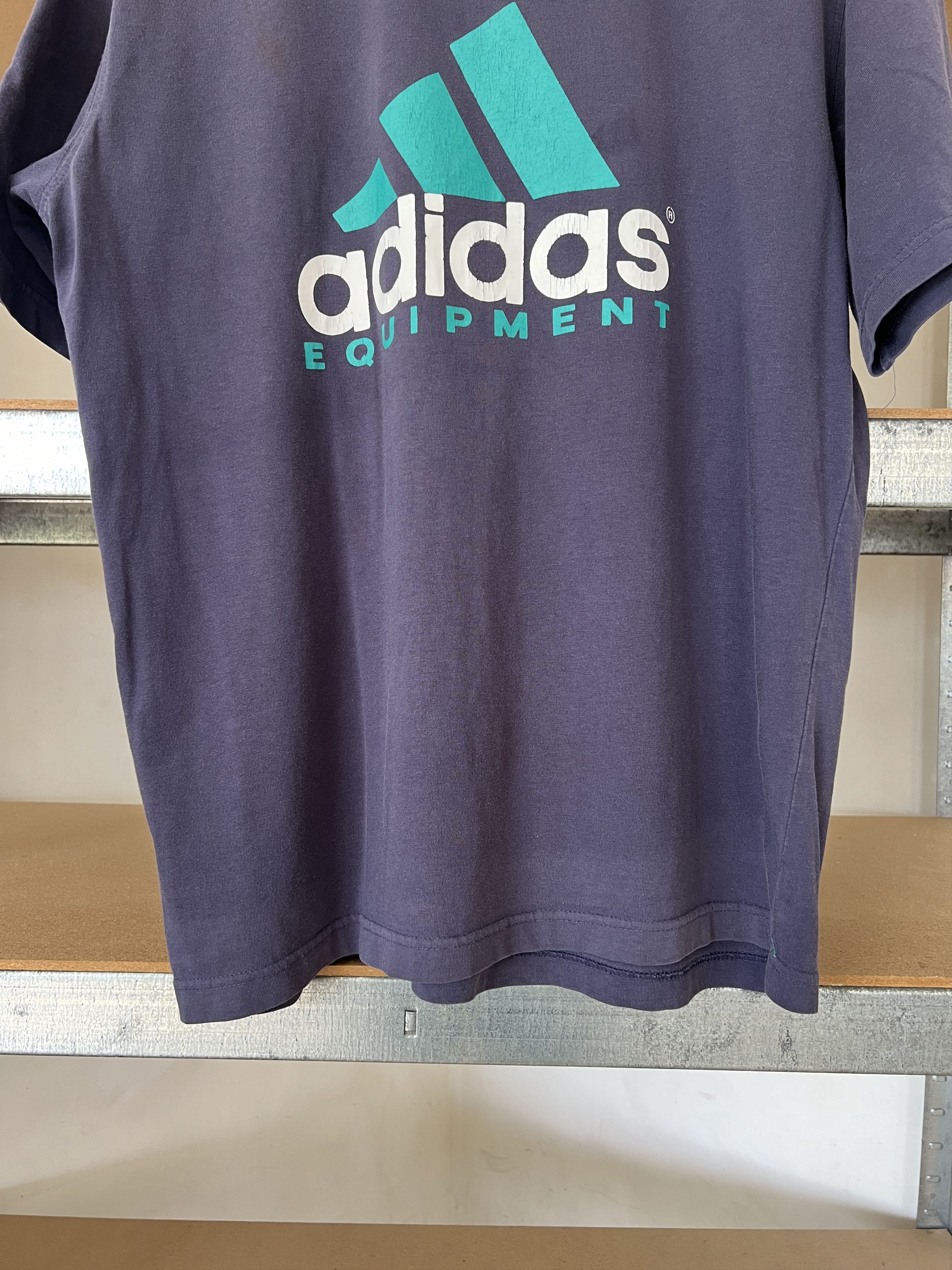 Adidas Vintage 90s Adidas Equipment Graphic T-shirt Size US M / EU 48-50 / 2 - 7 Thumbnail