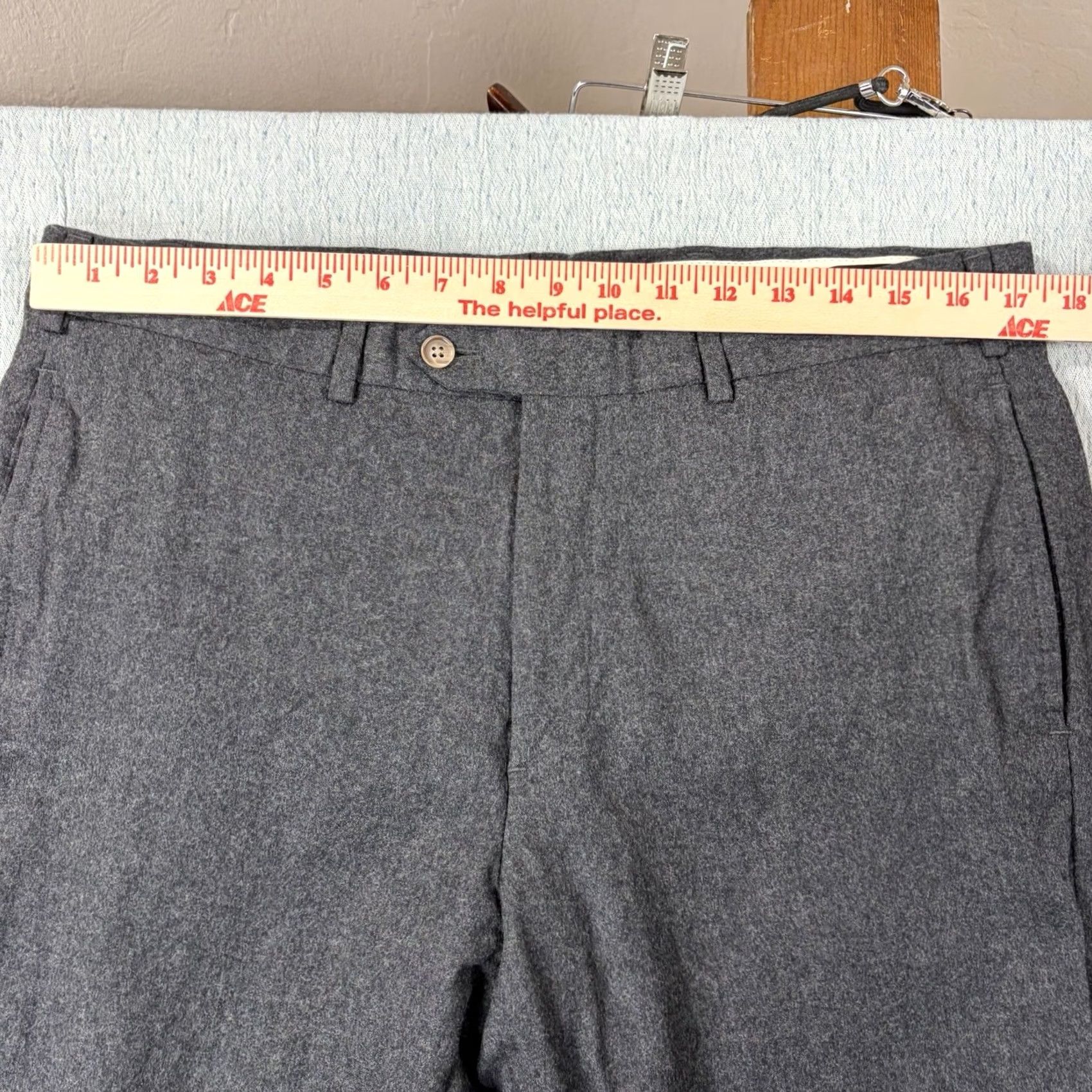 Brooks Brothers Brooks Brothers Milano Pants Mens 35x26 VITALE BARBERIS CANONICO Italian Fabric Blend Dress Size US 35 - 2 Thumbnail
