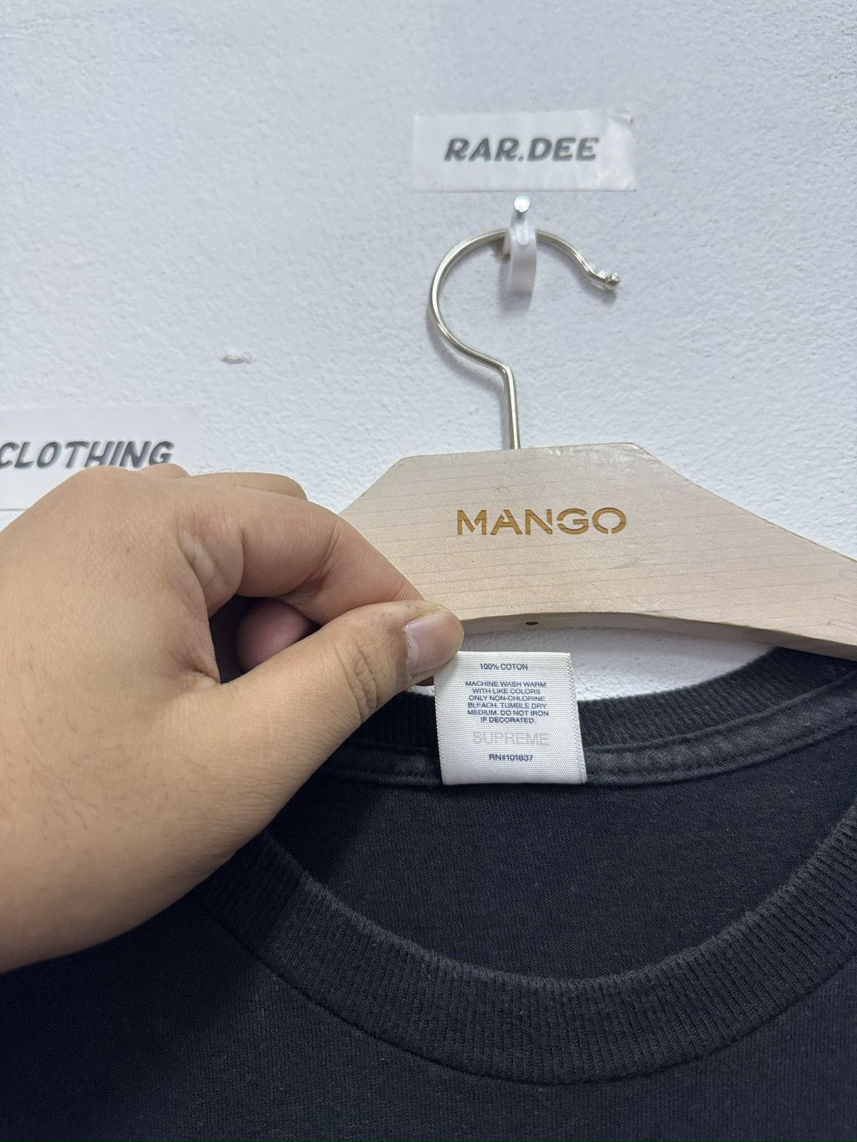 Supreme × Yohji Yamamoto Supreme Yohji Yamamoto Spellout Tee Size US M / EU 48-50 / 2 - 4 Thumbnail