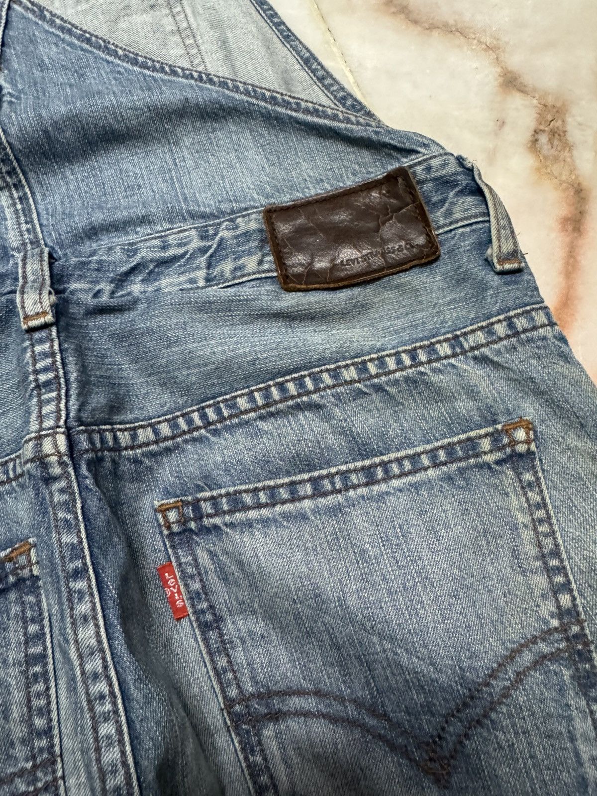 Levi's 💥FLARE💥90's LEVI'S RUSTY OVERALL RARE POCKET BOOTCUT MUDWASH Size US 30 / EU 46 - 10 Thumbnail