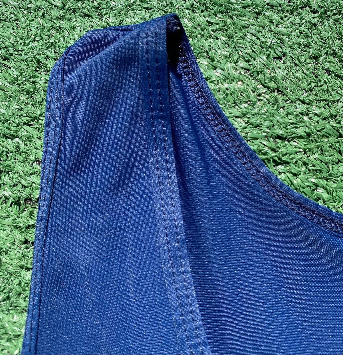 Russell Athletic 90s Russell Athletic Blank Navy Nylon Tank Top Large Size US L / EU 52-54 / 3 - 4 Thumbnail
