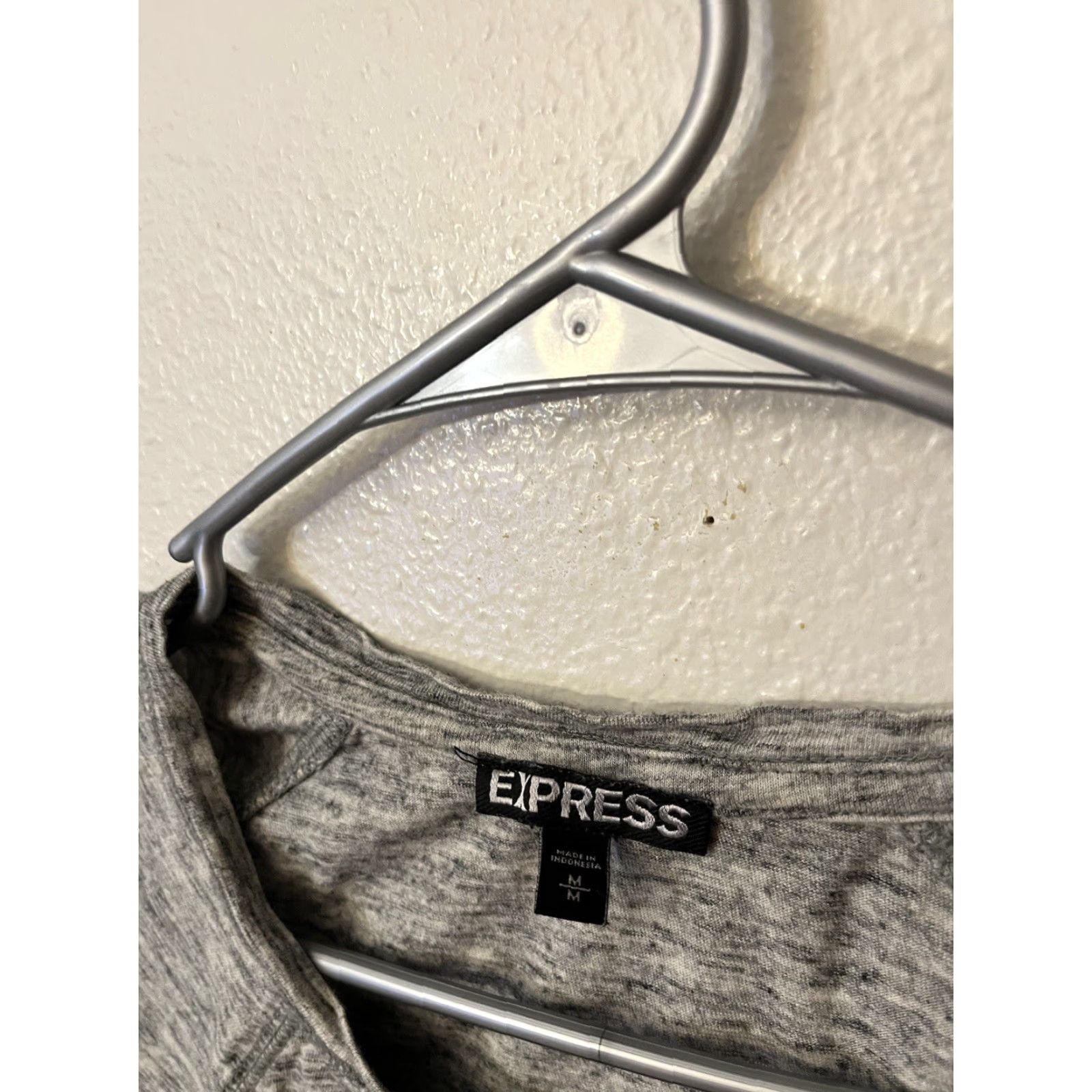 Express Express Dress Women Medium Ruched Gray 3/4 Sleeve Midi Mini Dress, Office, Party, Formal, Workwear, Sheath, Stretchy, Casual, Solid, Black Gray Size M / US 6-8 / IT 42-44 - 3 Thumbnail
