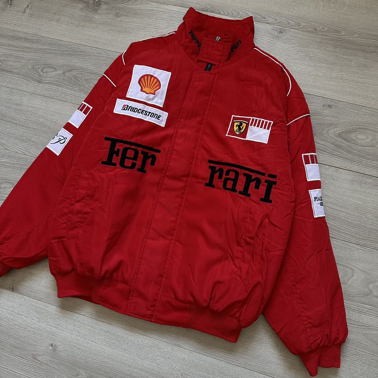 Ferrari Ferrari Vintage Racing F-1 Formula 1 Bomber Rare Mens Size:L Size US L / EU 52-54 / 3 - 3 Thumbnail