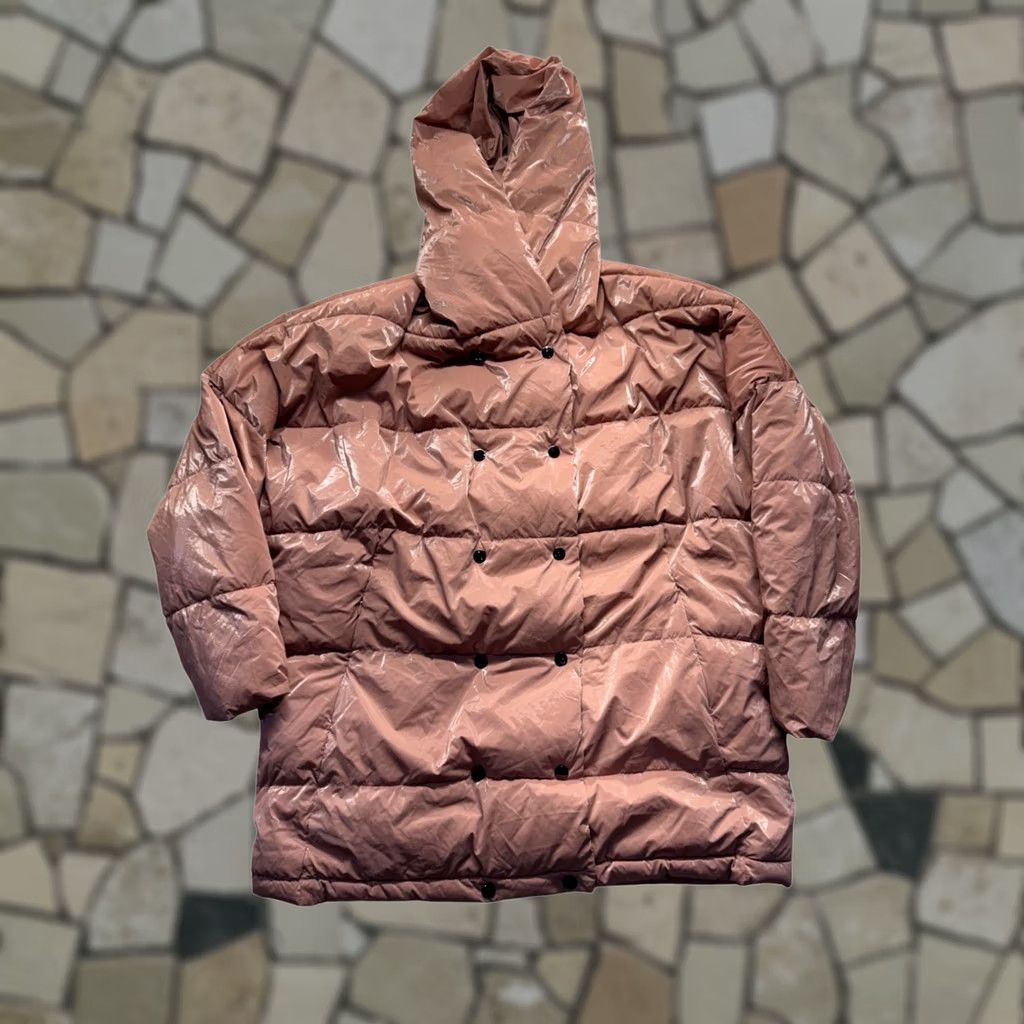 Zara Zara Womens Hooded Puffer Coat Shiny Finish Pink Size S Quilted Jacket Womens Small New With Tags Size S / US 4 / IT 40 - 1 Thumbnail