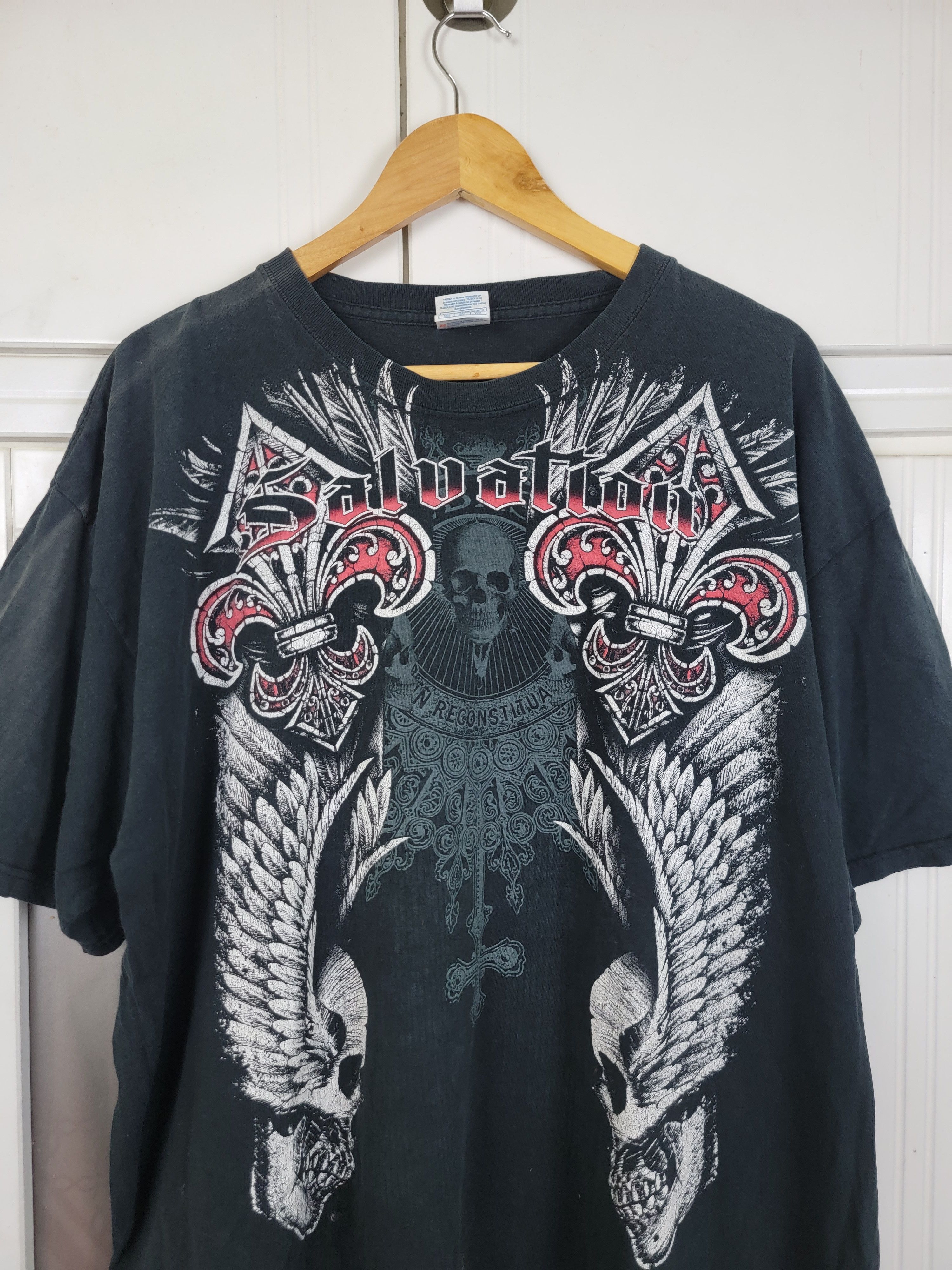 Affliction × Japanese Brand × Vintage Vintage Salvation Tee Size US XXL / EU 58 / 5 - 2 Thumbnail