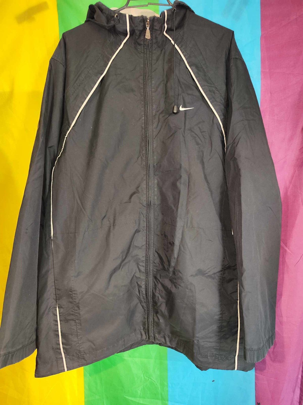 Nike × Vintage Vintage Nike hooded windbreaker size L Size US L / EU 52-54 / 3 - 1 Thumbnail