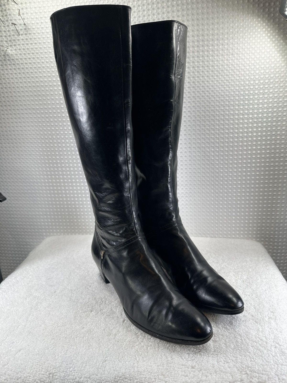 Salvatore Ferragamo Salvatore Ferragamo Black Leather Boots Sz 5.5 Size US 5.5 / IT 35.5 - 2 Thumbnail