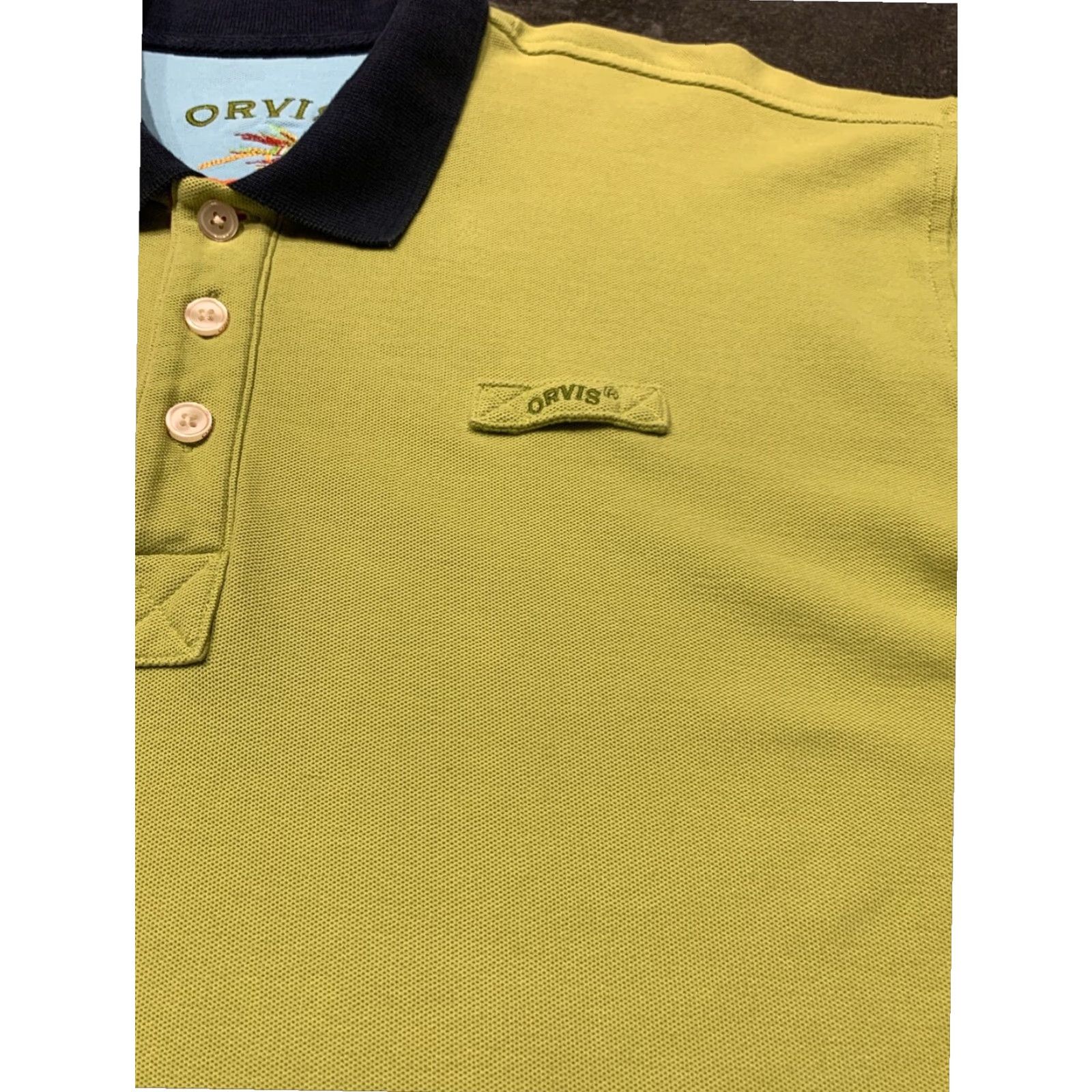Orvis Orvis Polo Shirt Green Cotton Fishing Mens XL Size US XL / EU 56 / 4 - 3 Thumbnail