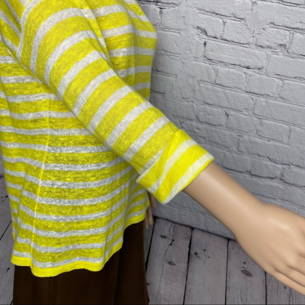 Lauren Ralph Lauren New Lauren Ralph Lauren Linen Yellow White Striped 3/4 Slee Size M / US 6-8 / IT 42-44 - 3 Thumbnail