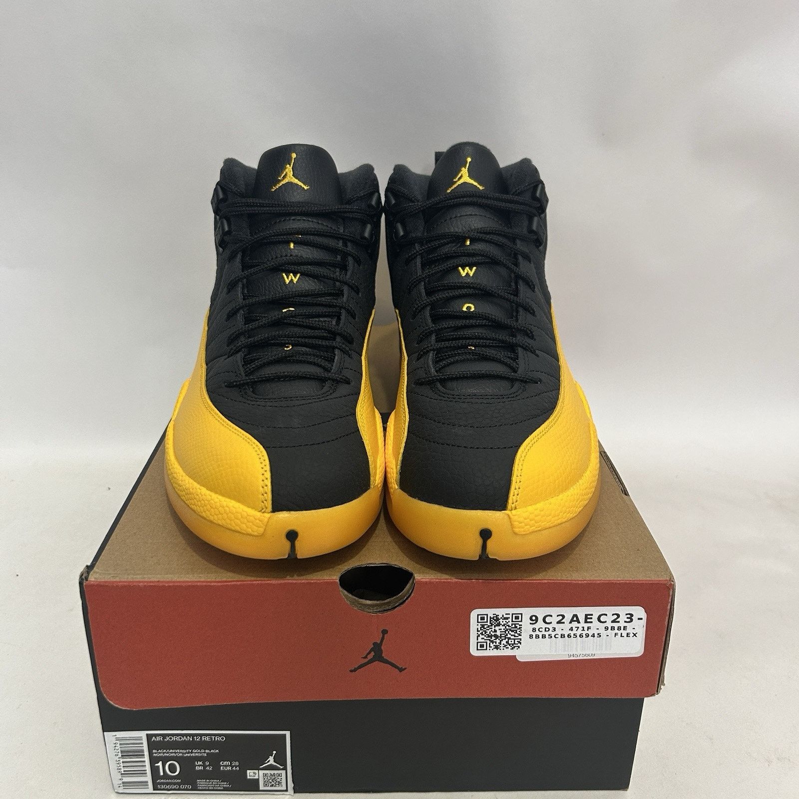 Nike Nike Air Jordan 12 Retro “Black University Gold” Size US 10 / EU 43 - 2 Thumbnail