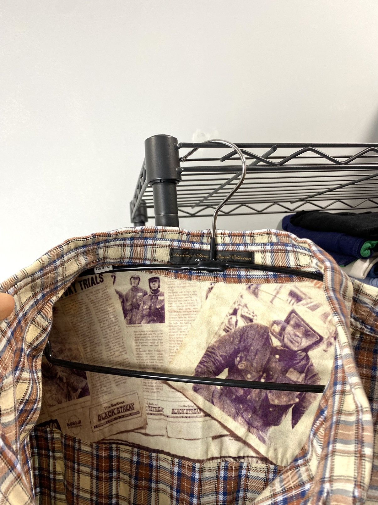 Barbour Vintage Barbour x Steve McQueen Flannel Shirt Harley Size US XXL / EU 58 / 5 - 8 Thumbnail
