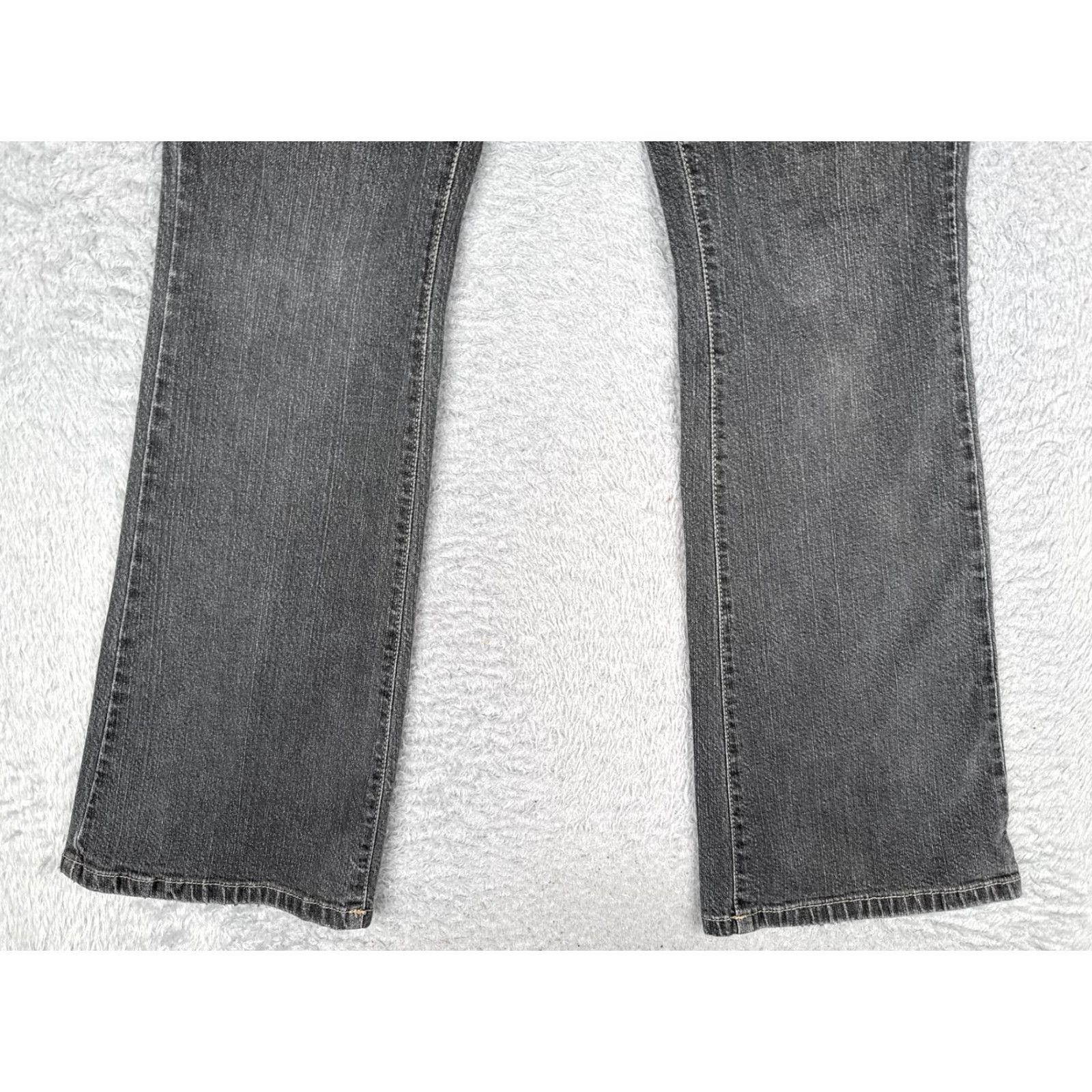 Calvin Klein Calvin Klein Jeans Womens 8 Flare Jeans Gray Charcoal Wash Mid Rise Denim 30x31 Jeans Flared 90s Womens Size 30" / US 8 / IT 44 - 2 Thumbnail