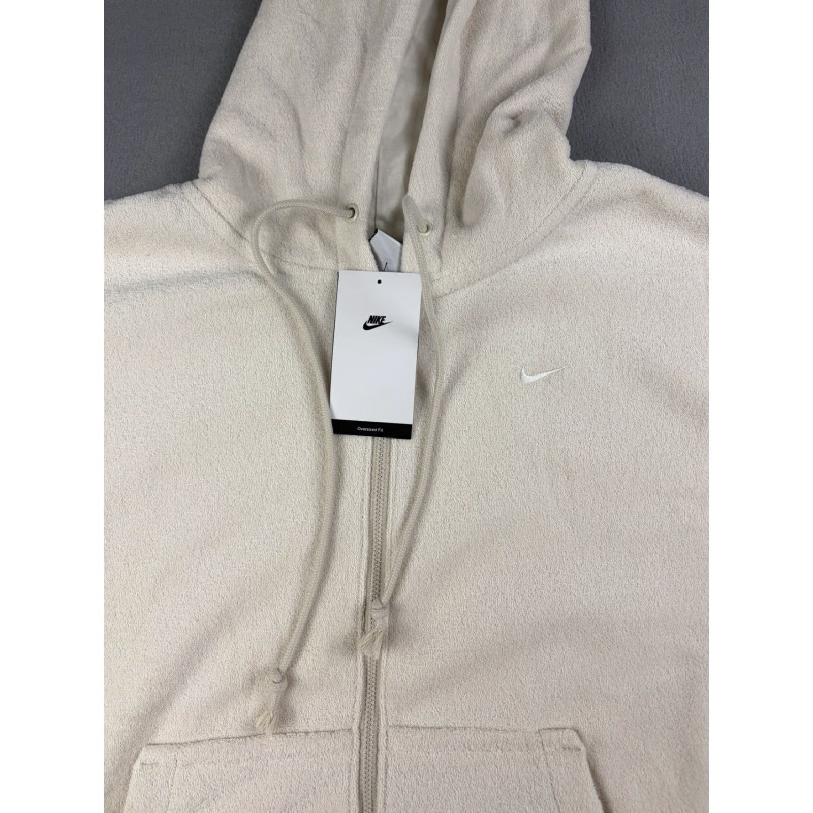 Nike Nike Sweatshirt Women’s Medium Green Oversized Cozy Full Zip Hoodie Terry Cloth Size M / US 6-8 / IT 42-44 - 2 Thumbnail