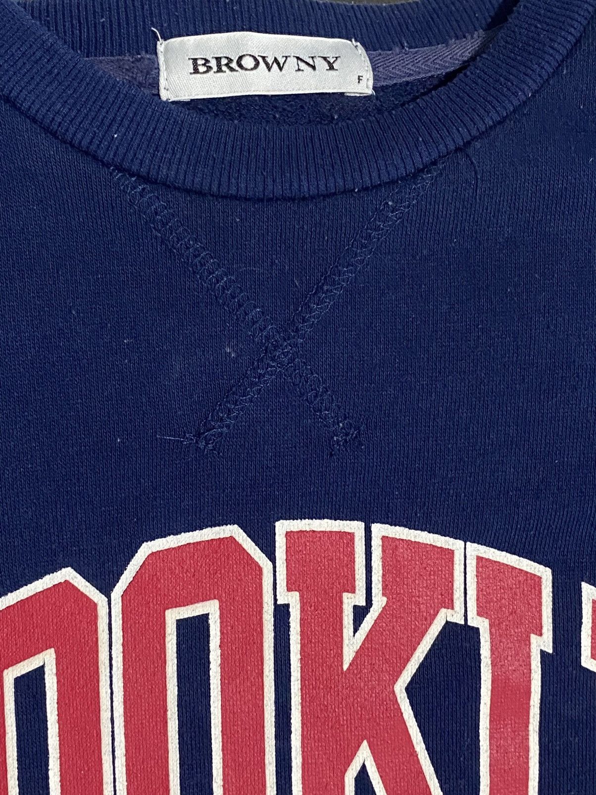 Japanese Brand Brooklyn Browny Brand Crew SweatShirts Size US L / EU 52-54 / 3 - 3 Thumbnail