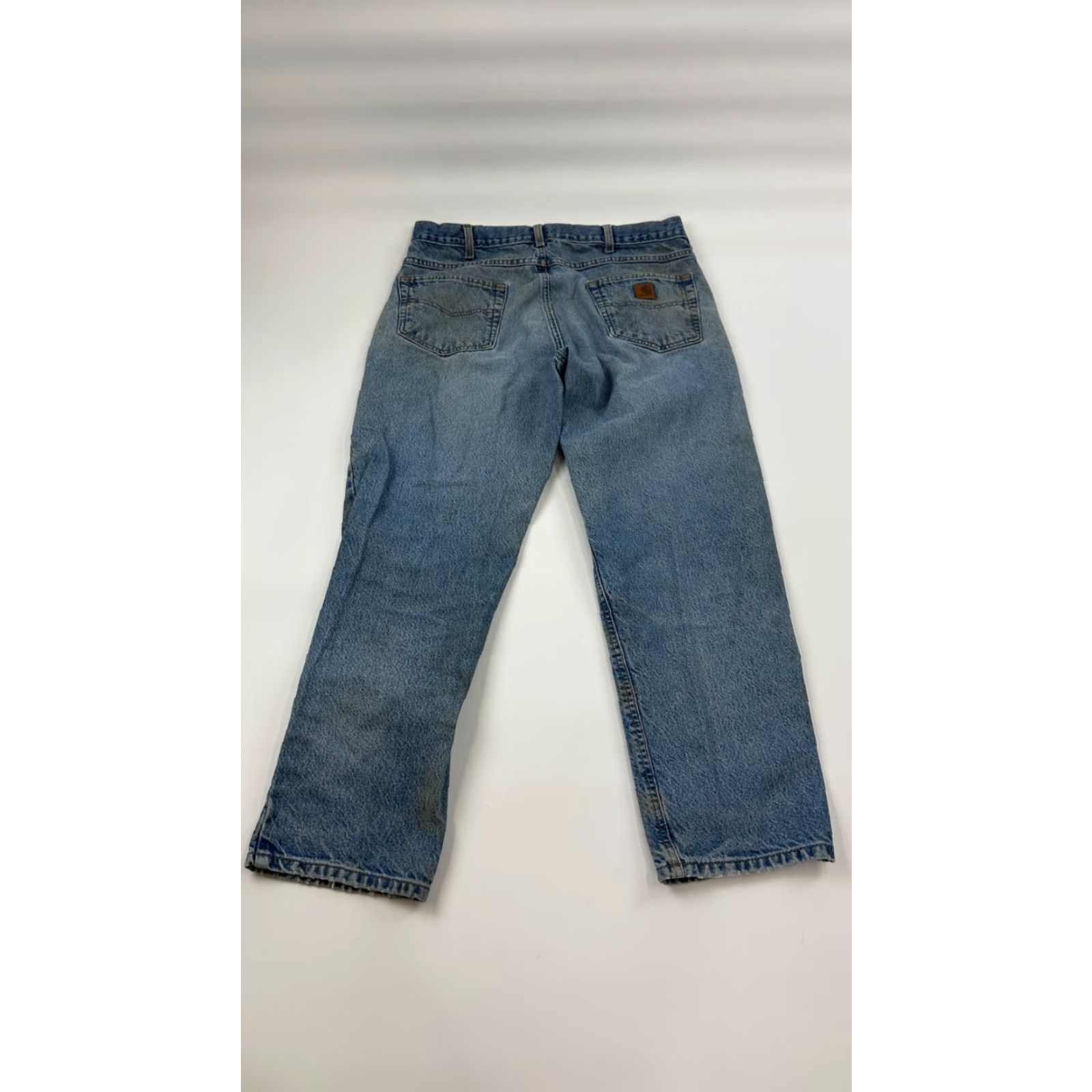 Carhartt Carhartt Jeans Mens 36x30 Blue Denim Distressed Relaxed Tapered Leg Outdoor Size US 36 / EU 52 - 2 Thumbnail