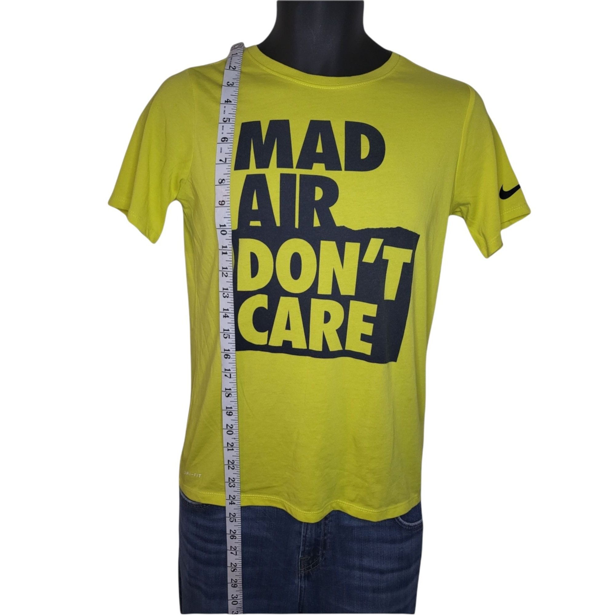Nike Nike Dri Fit Tshirt Men Sz L Mad Air Dont Care Yellow Black Size US L / EU 52-54 / 3 - 3 Thumbnail