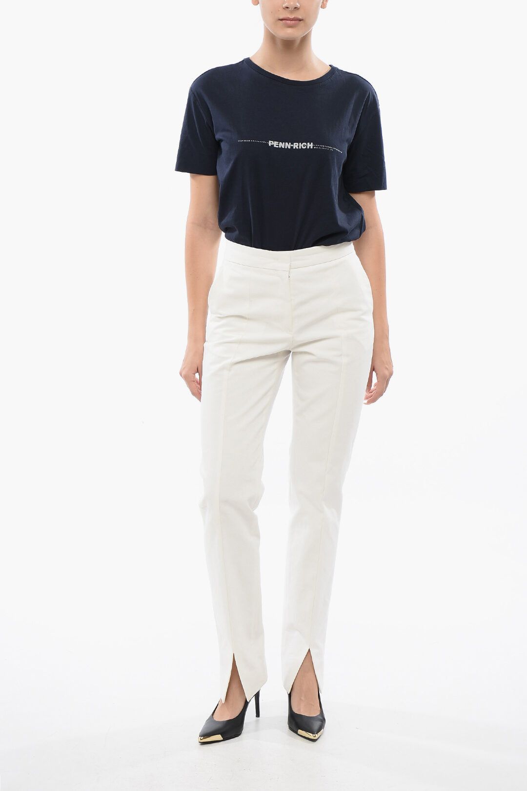 Jil Sander og1mm1225 High-waisted Pant in White Size 28" / US 6 / IT 42 - 4 Thumbnail