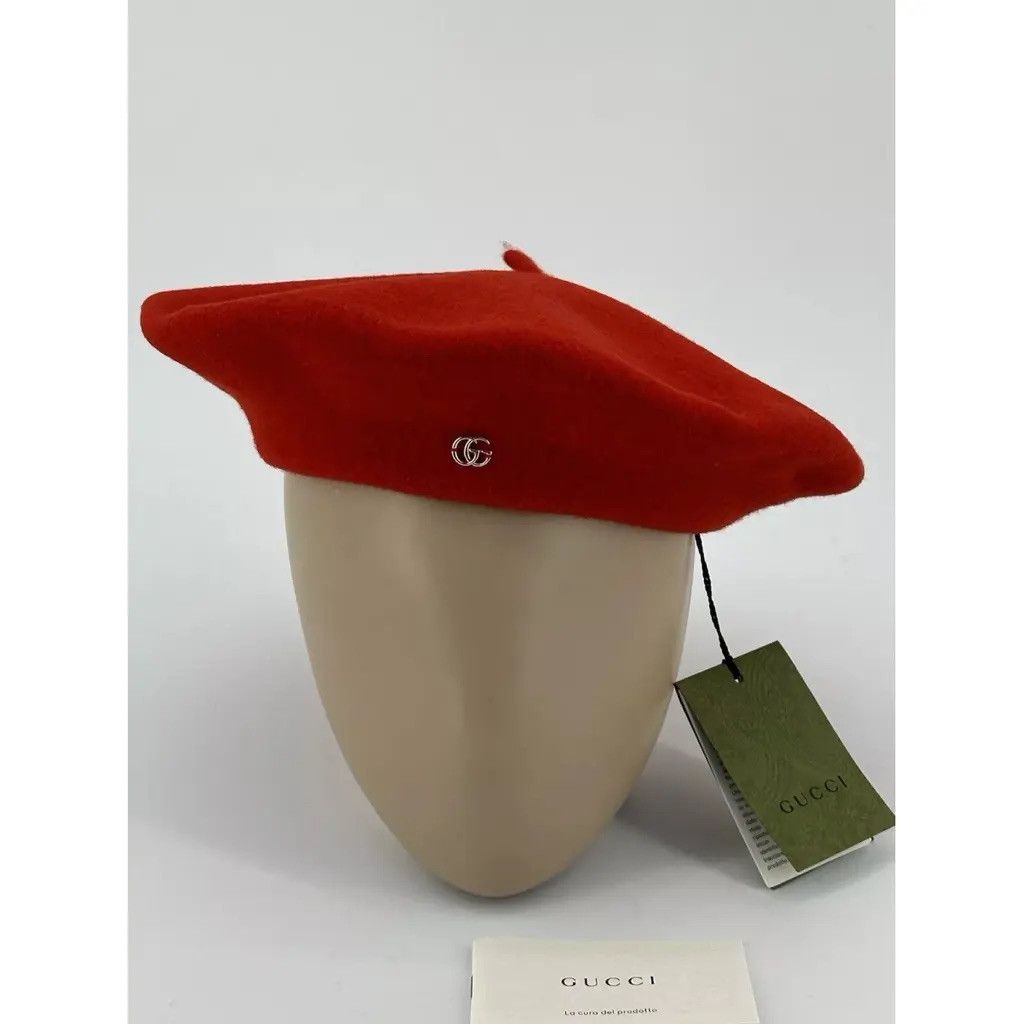 Gucci New Gucci Beret Woll Size-M-58cm Size ONE SIZE - 2 Thumbnail