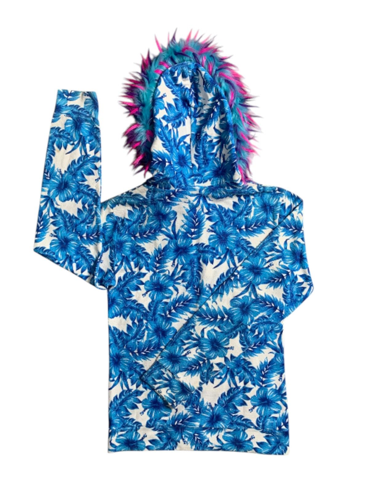 Beauty Beast BERNINGS SHO FLORAL FUR ZIP HOODIE 20471120 IFSIX LGB STYLE Size US M / EU 48-50 / 2 - 2 Thumbnail