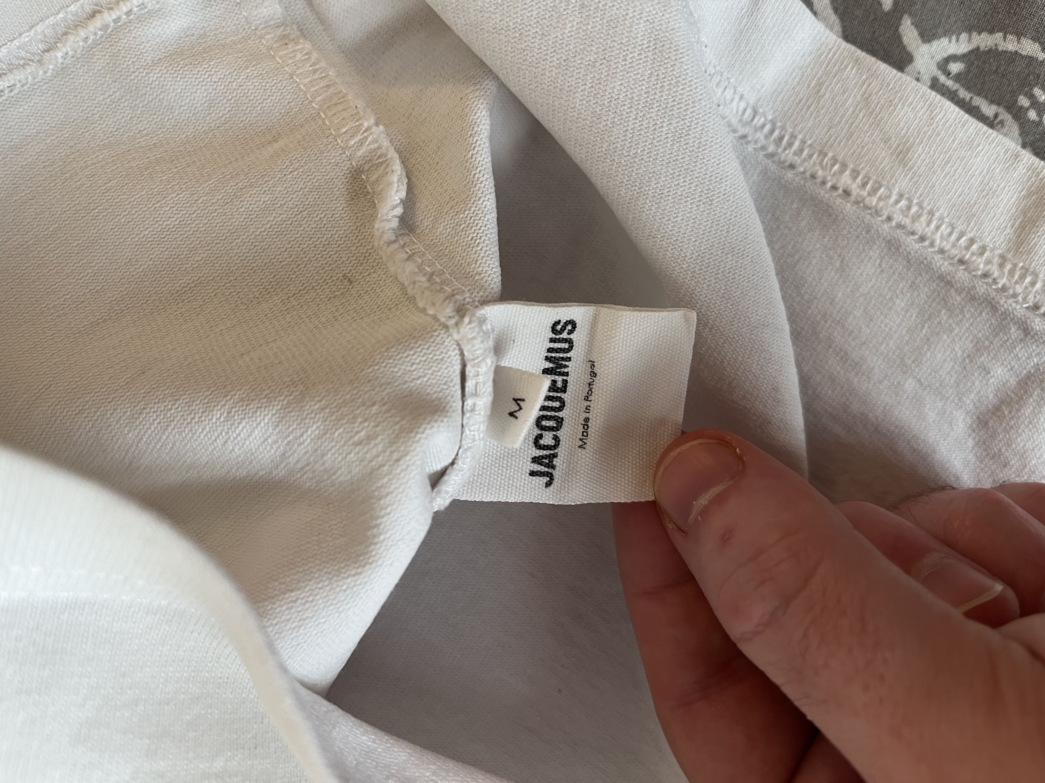 Jacquemus Jacquemus White Graphic T-Shirt (M) Size US M / EU 48-50 / 2 - 3 Thumbnail