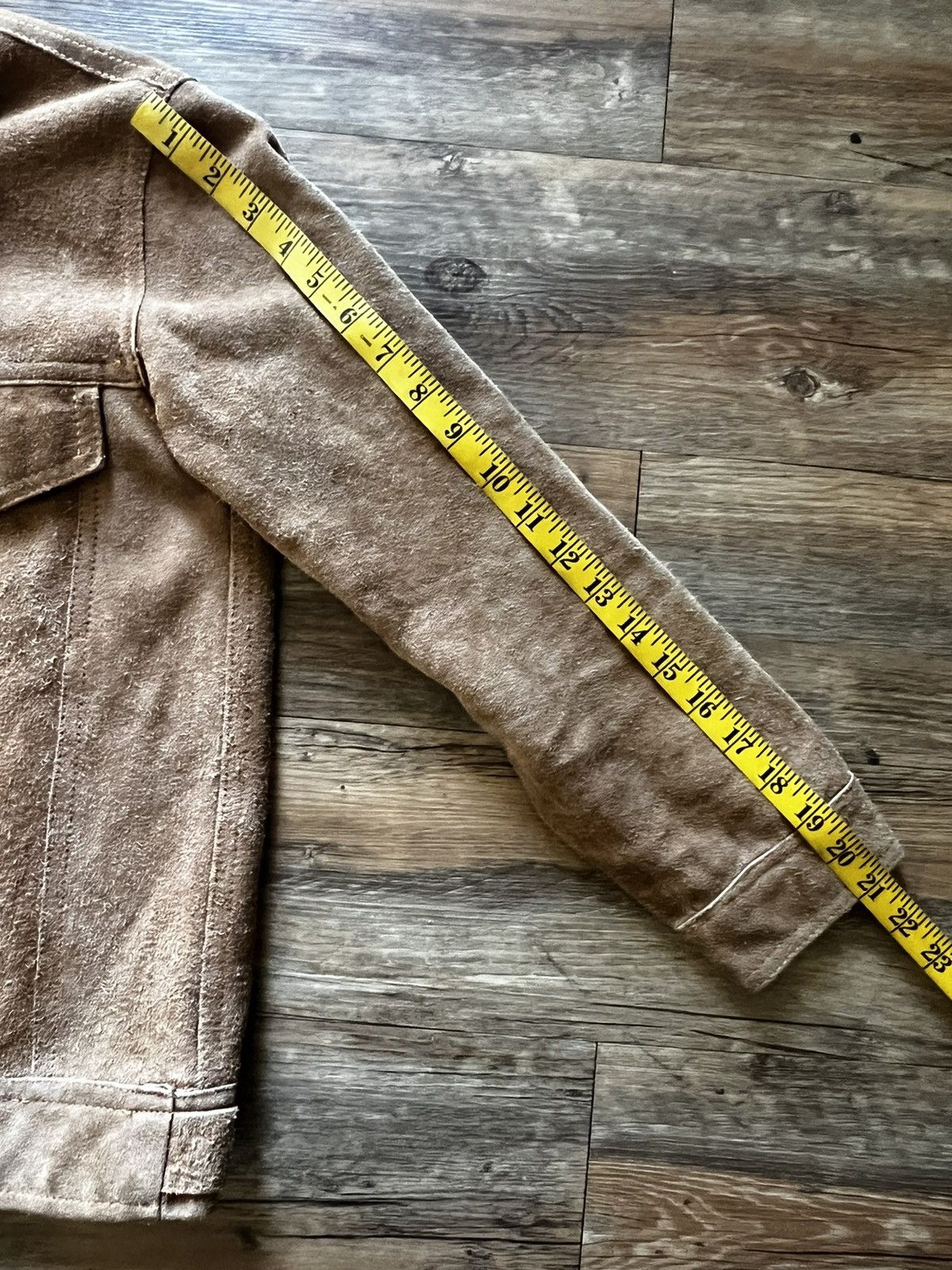 Genuine Leather × Vintage Vintage Triple A Brown Suede Genuine Leather Jacket Size US XS / EU 42 / 0 - 10 Thumbnail