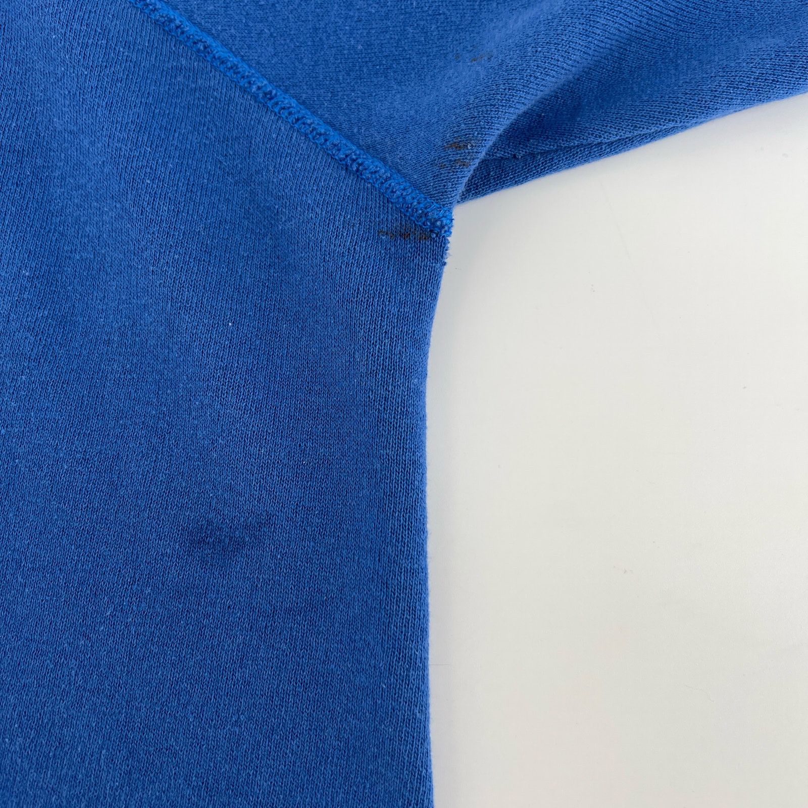 Vintage 90s blank crewneck blue cropped sweatshirt 1990s vintage Size ONE SIZE - 7 Thumbnail