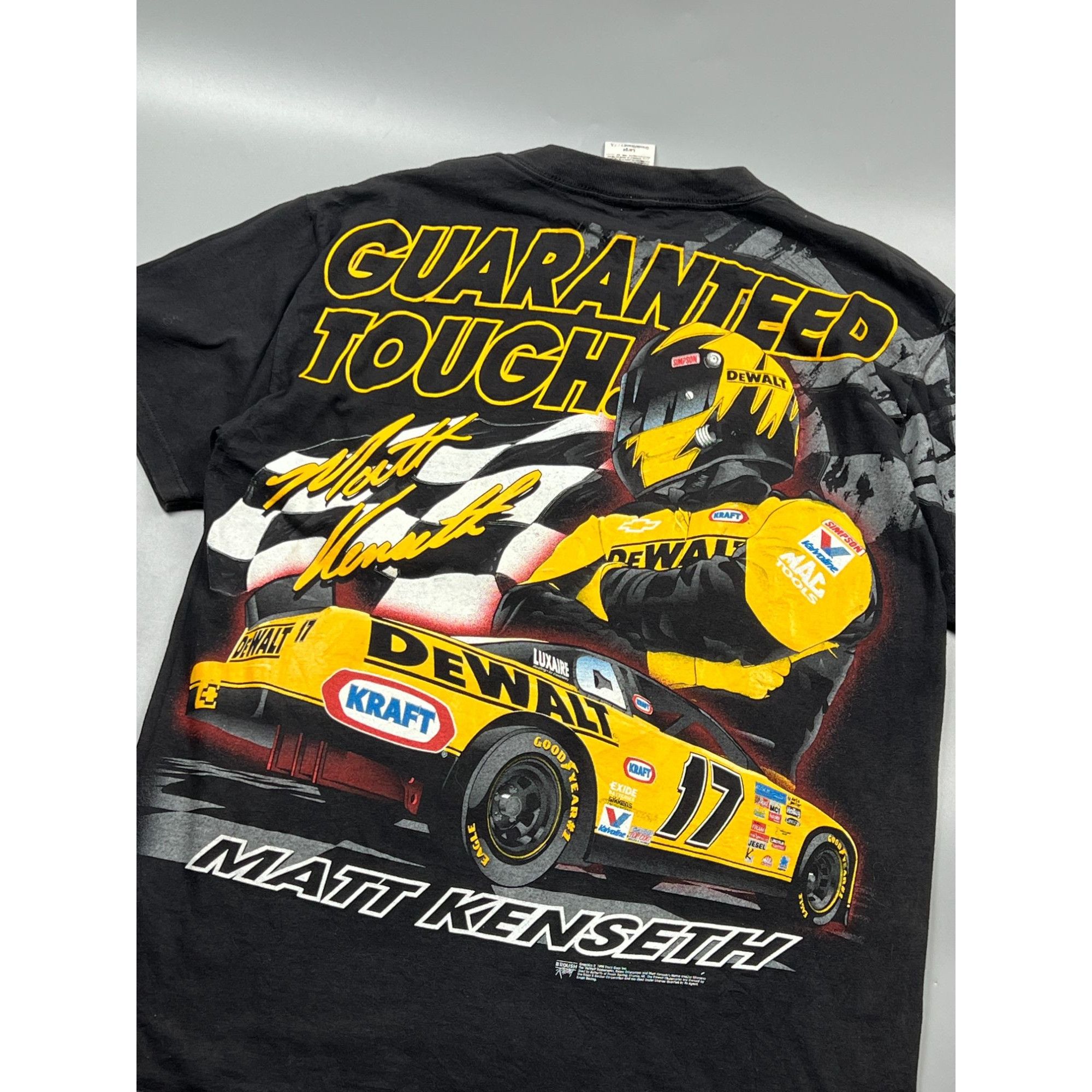 NASCAR 1999 Nascar Matt Kenseth Vintage T shirt (Y0876) Size US L / EU 52-54 / 3 - 10 Thumbnail
