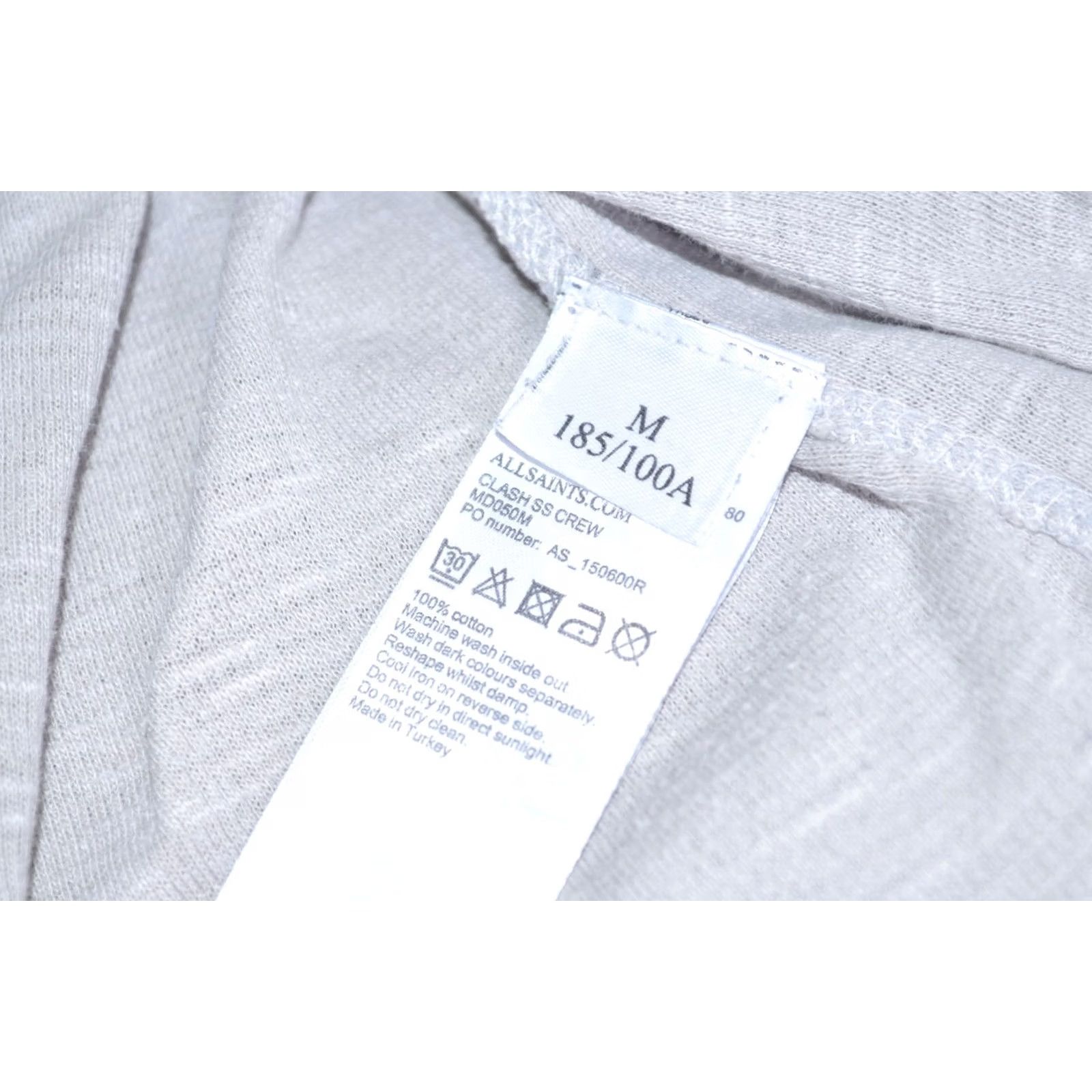 Allsaints AllSaints Gray Waffle Knit T Shirt Crew Neck Short Sleeve Mens M Shirt Logo Minimal Grey Crew Neck T-Shirt Mens M Size US M / EU 48-50 / 2 - 6 Thumbnail