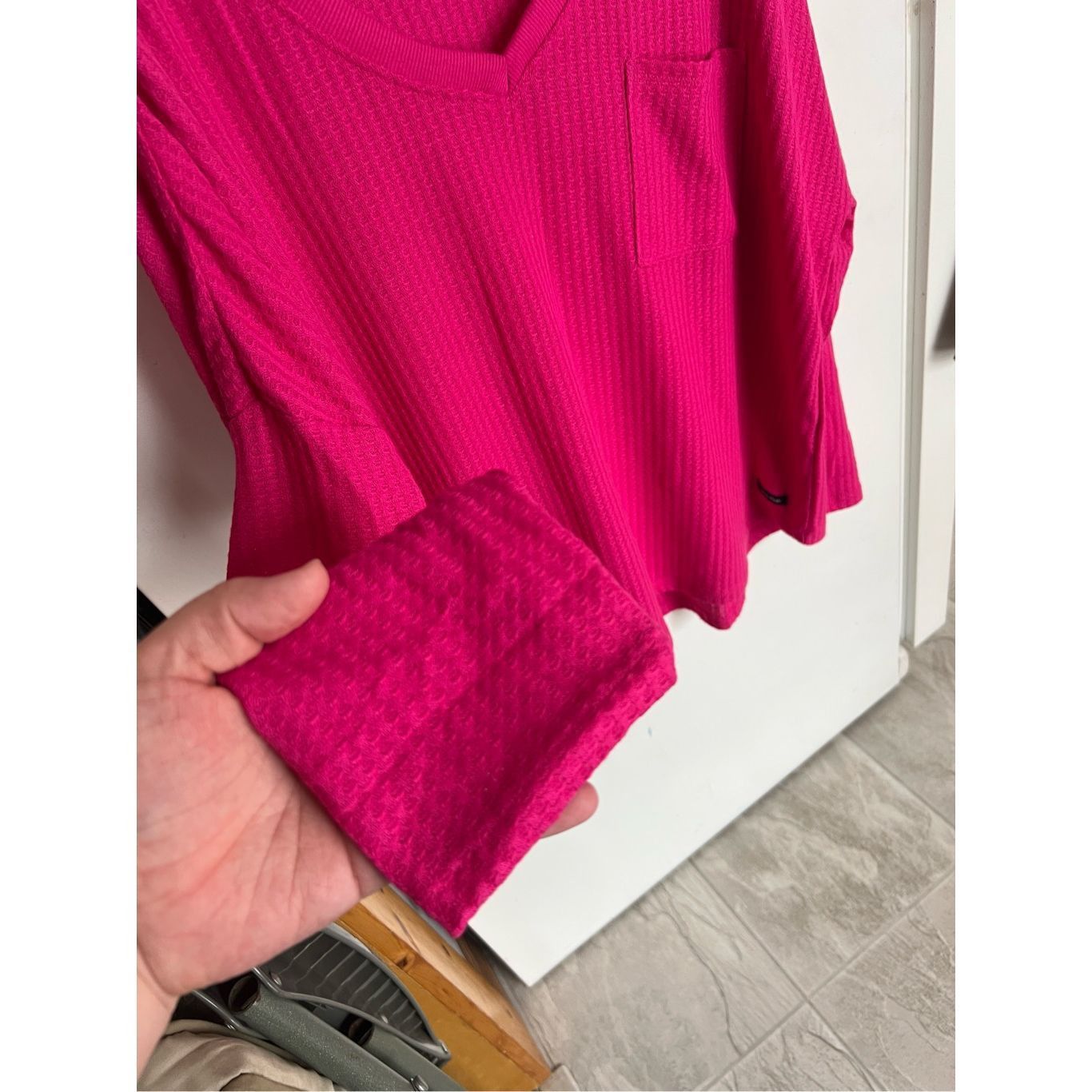 Calvin Klein Calvin Klein Pink Long Sleeve Top Woman’s Size XL Size XL / US 12-14 / IT 48-50 - 3 Thumbnail