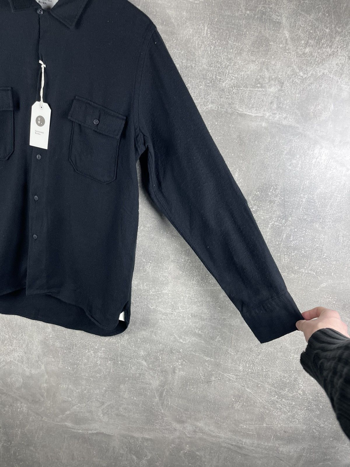 Universal Works Universal Works Black Worker Shirt Alaska Organic Cotton Size US M / EU 48-50 / 2 - 4 Thumbnail
