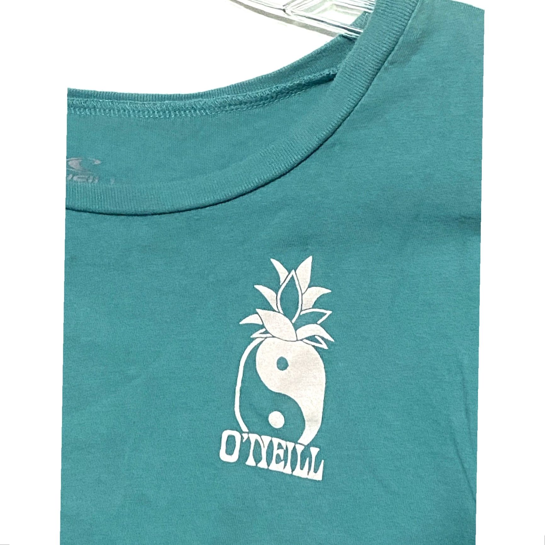 O'Neill ONeill Pineapple Boxy Cropped T Shirt Juniors L Ying Tang Indie Vacation Beachy Shirt Women's L Green Size L / US 10 / IT 46 - 4 Thumbnail