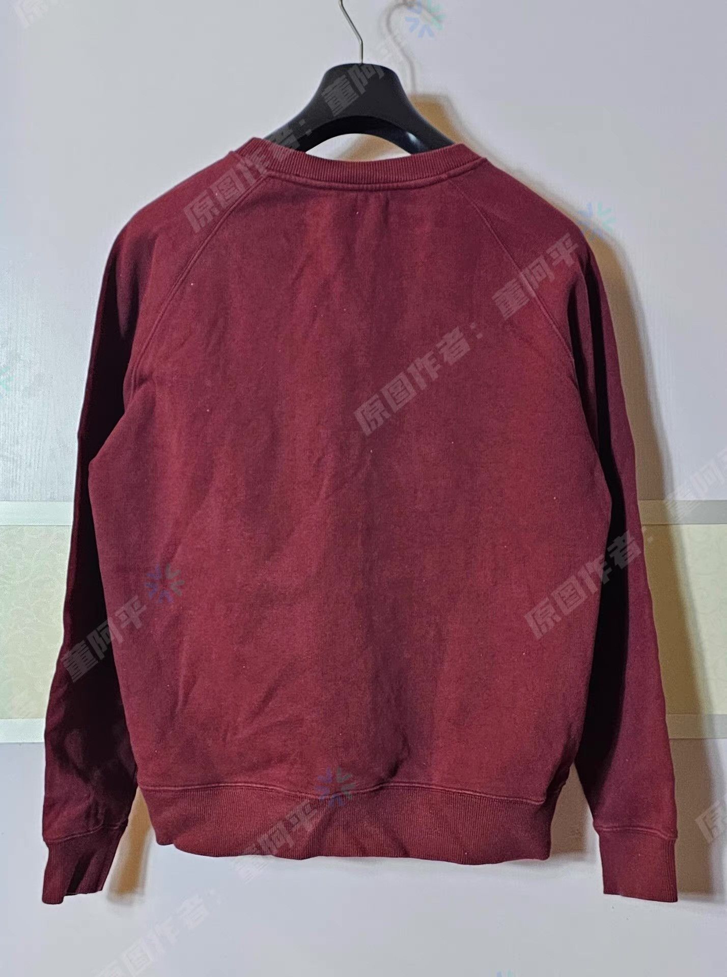 Balmain BalmainBurgundySweatshirtwith Metallic Handwritten Logo Q4 Size US XL / EU 56 / 4 - 5 Thumbnail
