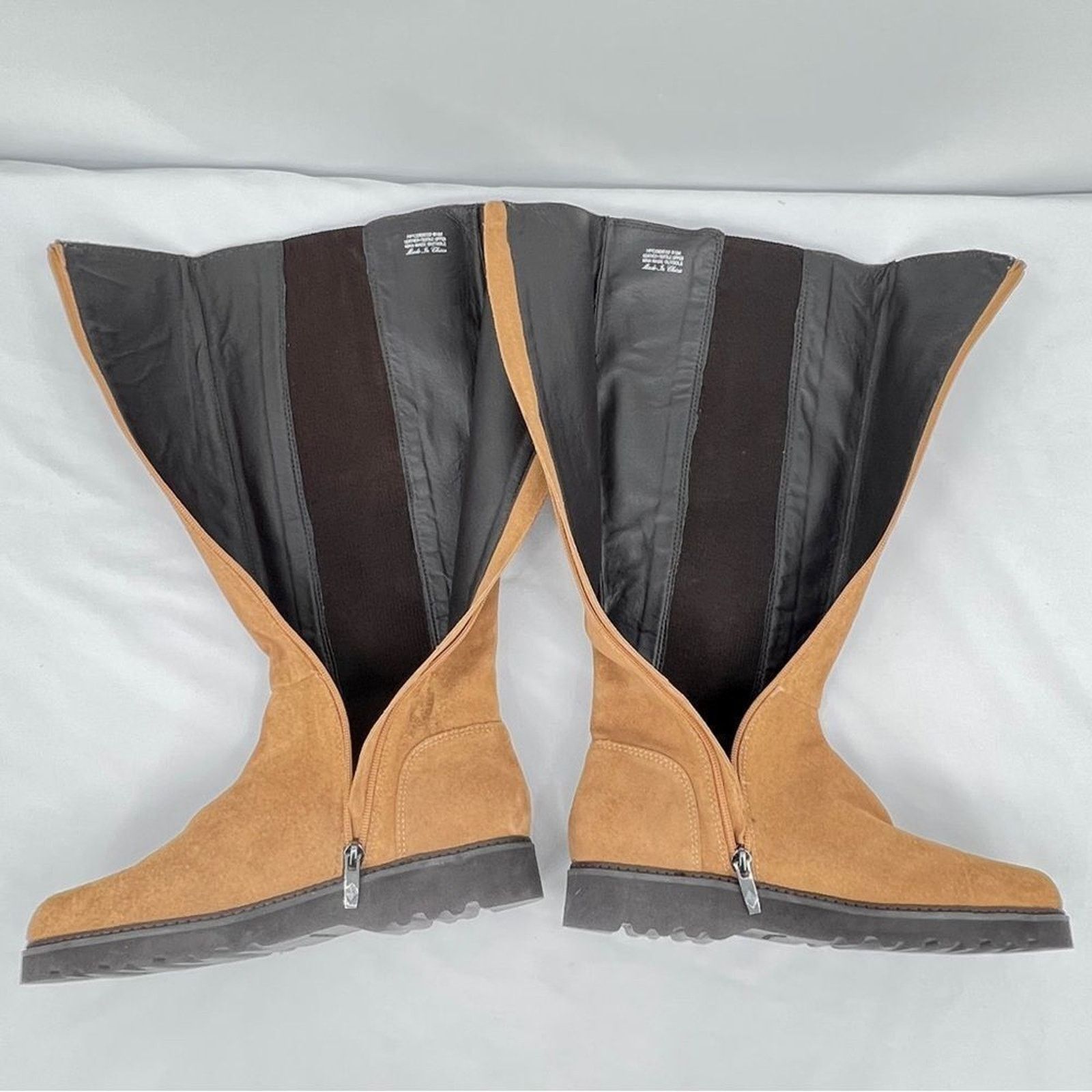 Donald Pliner Donald Pliner Codie Carmel Suede Stretch Zip Knee High Boots Size US 8.5 / IT 38.5 - 6 Thumbnail