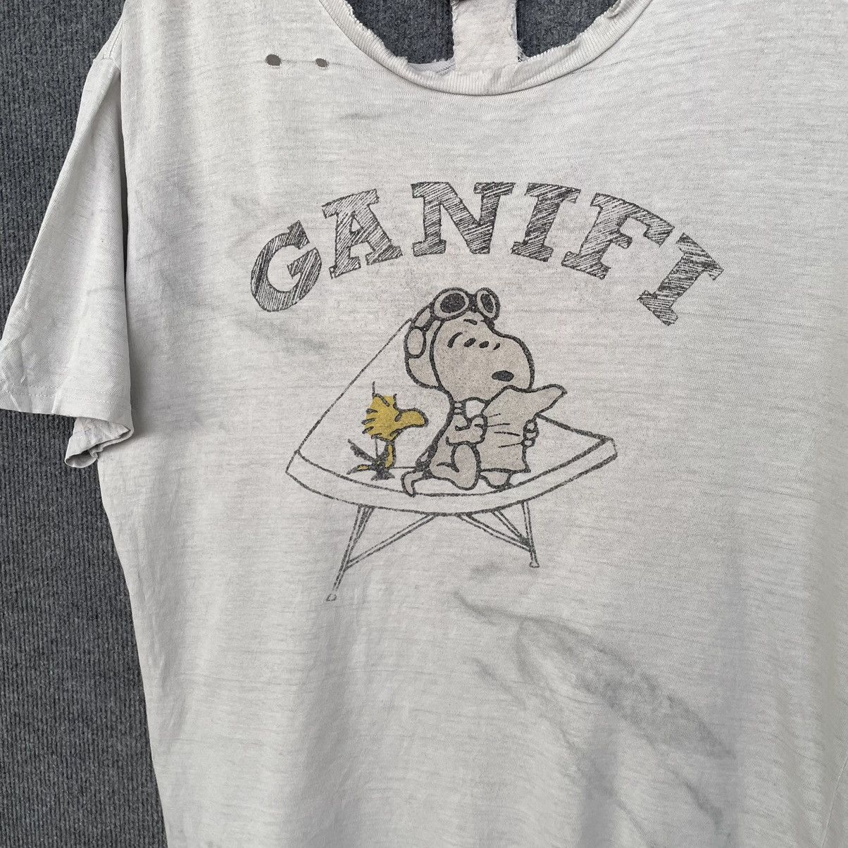 Cartoon Network × Vintage Gallery Nineteen Fifty x Peanuts Snoopy Thrashed Tee Size US M / EU 48-50 / 2 - 2 Thumbnail