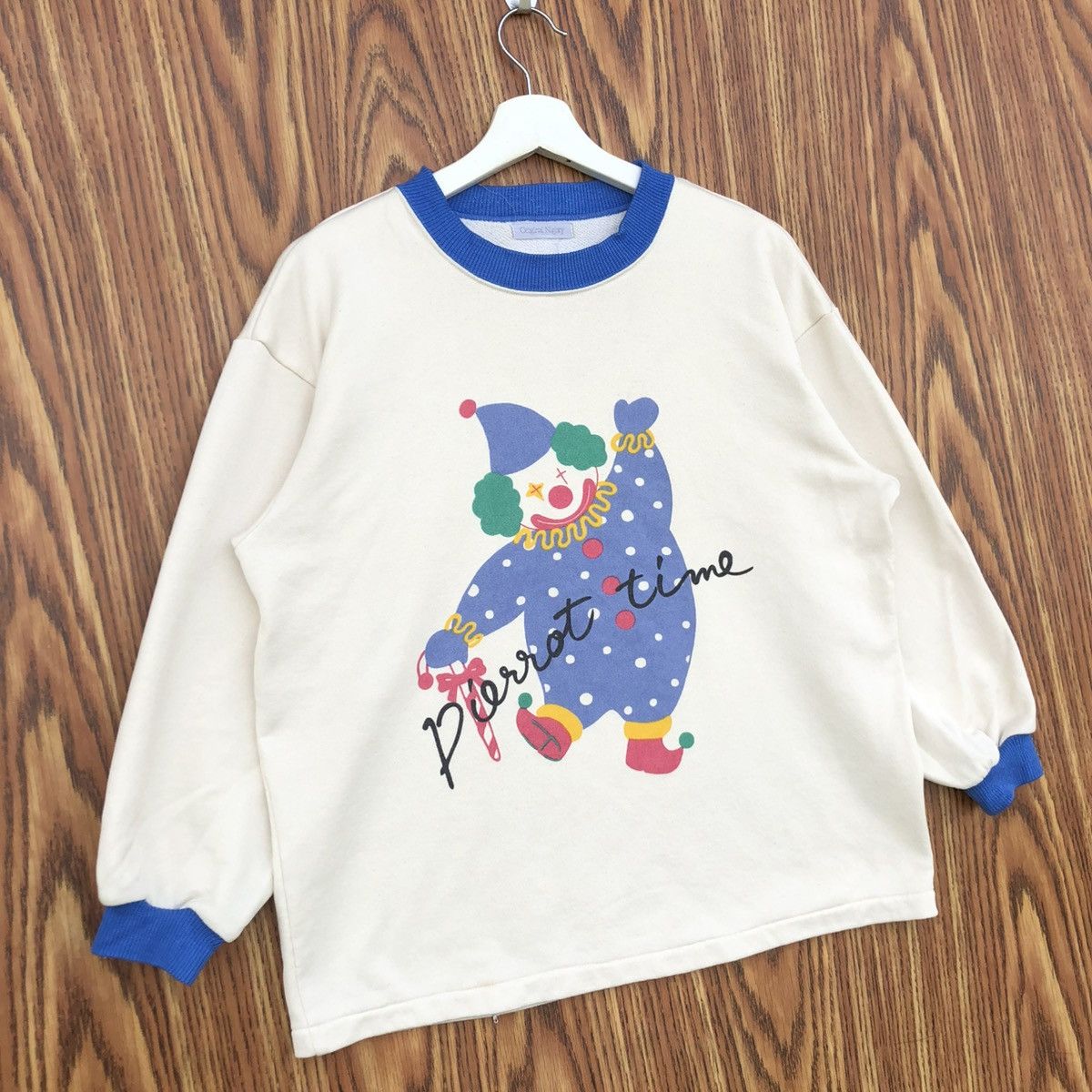 Vintage Vintage Clown Shirt Pullover Retro Sleeve Size US M / EU 48-50 / 2 - 2 Thumbnail