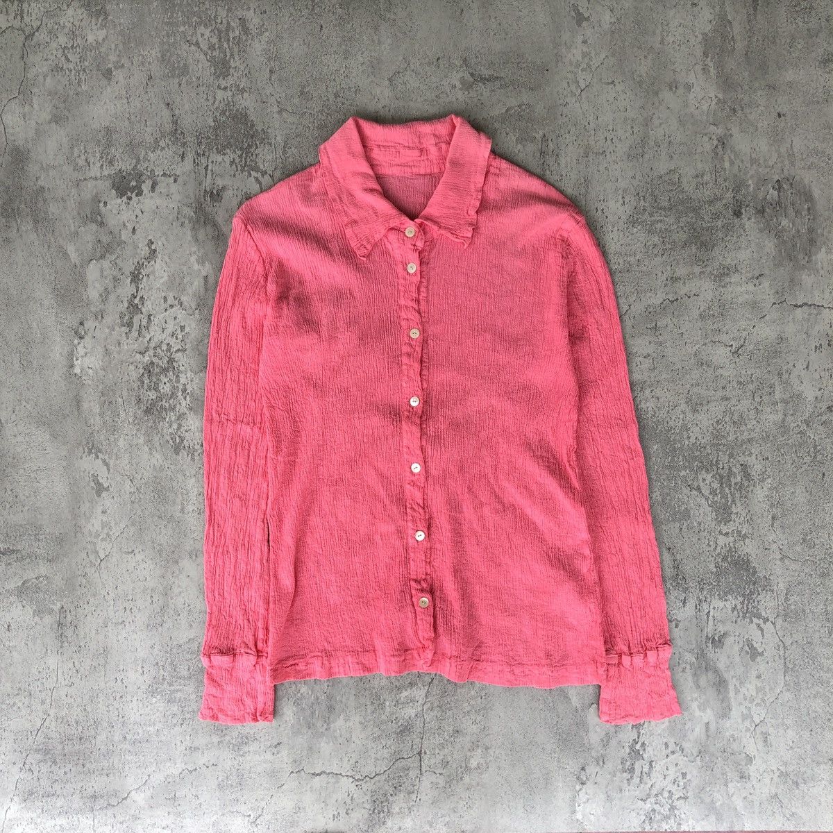 Issey Miyake × Japanese Brand × Tsumori Chisato Tsumori Chisato Issey miyake pleated button up shirt women Size S / US 4 / IT 40 - 2 Thumbnail