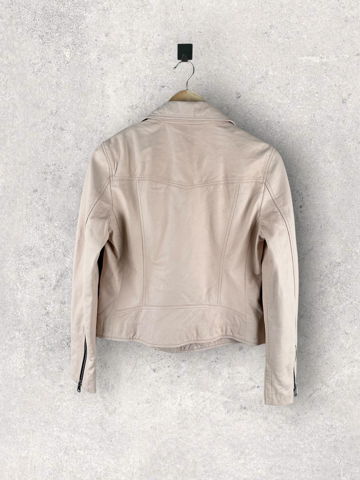 Allsaints All Saints Vela Biker Leather Asymmetrical Jacket Size XL / US 12-14 / IT 48-50 - 3 Thumbnail