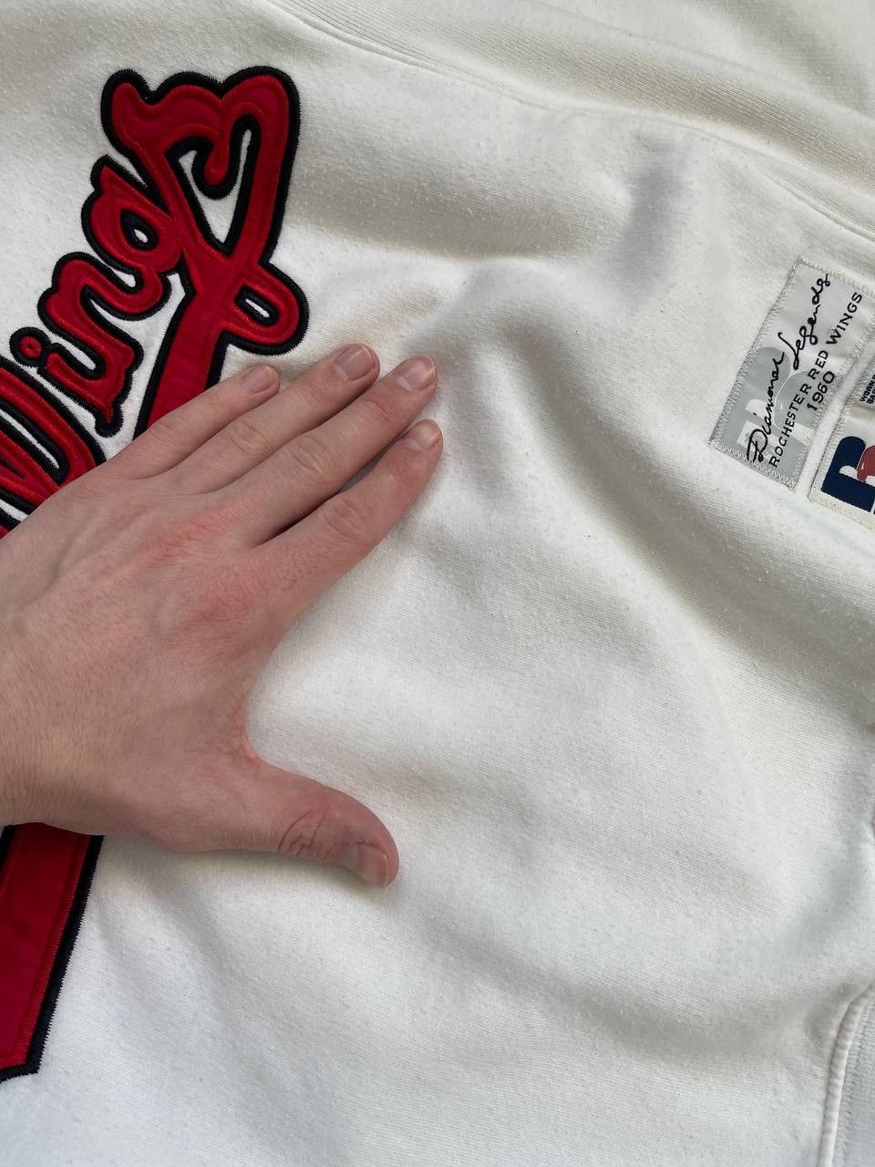 Russell Athletic × Vintage Vintage big logo Russell athletic red wings sweatshirt Size US XS / EU 42 / 0 - 8 Thumbnail