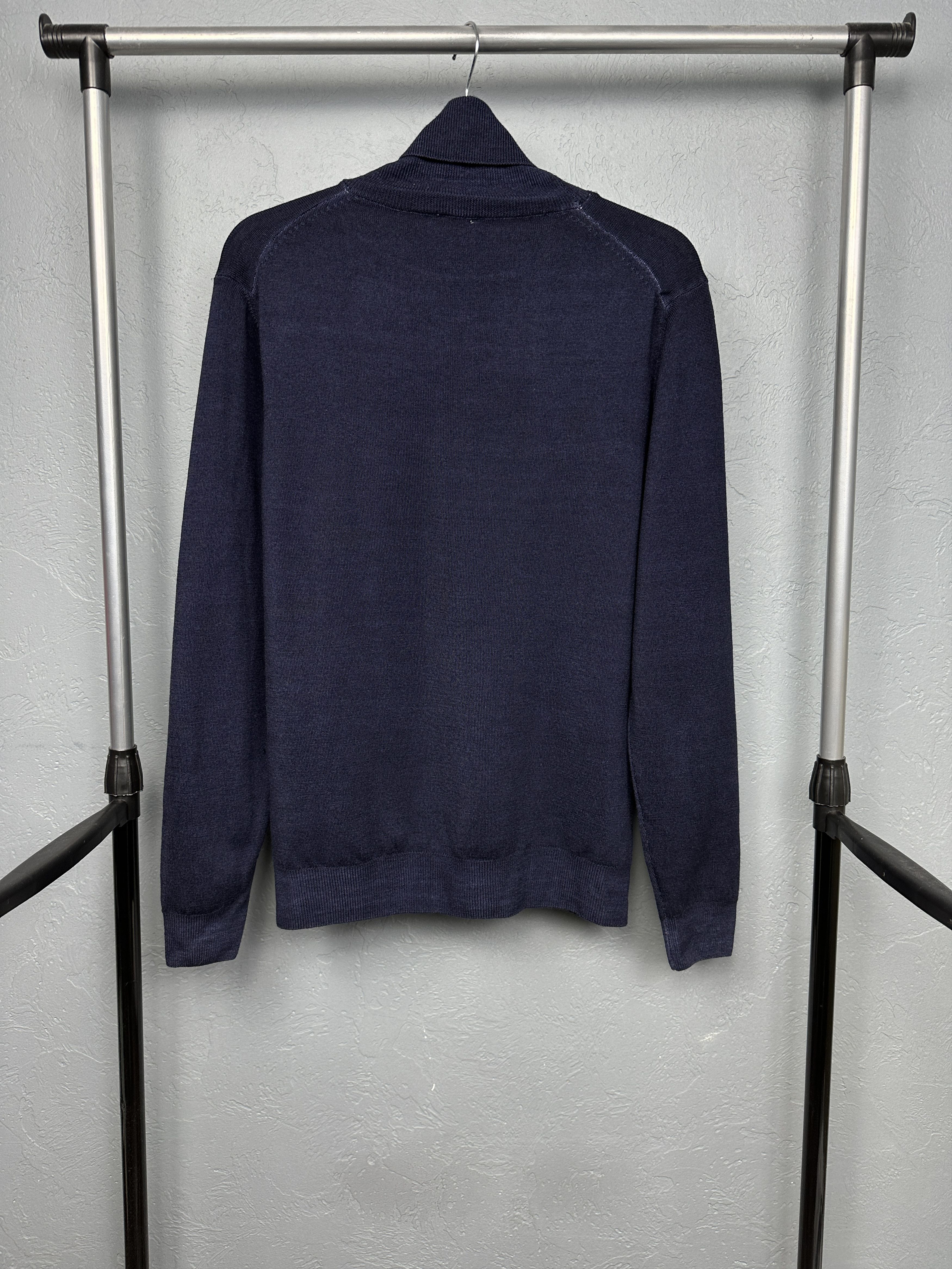 Toscano Maglificio Toscano Mens High Turtle Neck Wool Sweater Size US M / EU 48-50 / 2 - 7 Thumbnail