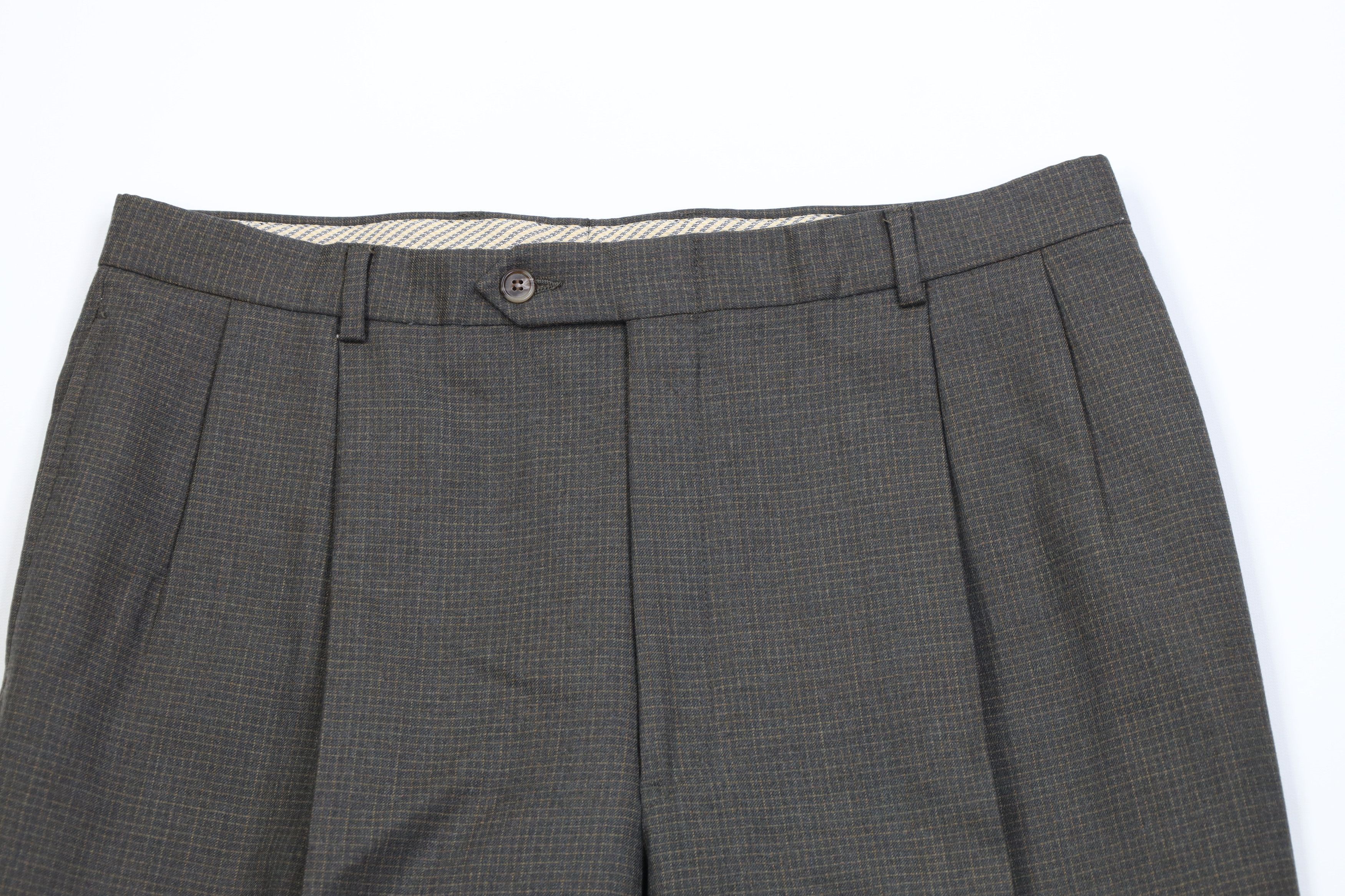 Vintage Vintage 90s Streetwear Wool Knit Wide Leg Chino Pants Size US 34 / EU 50 - 2 Thumbnail