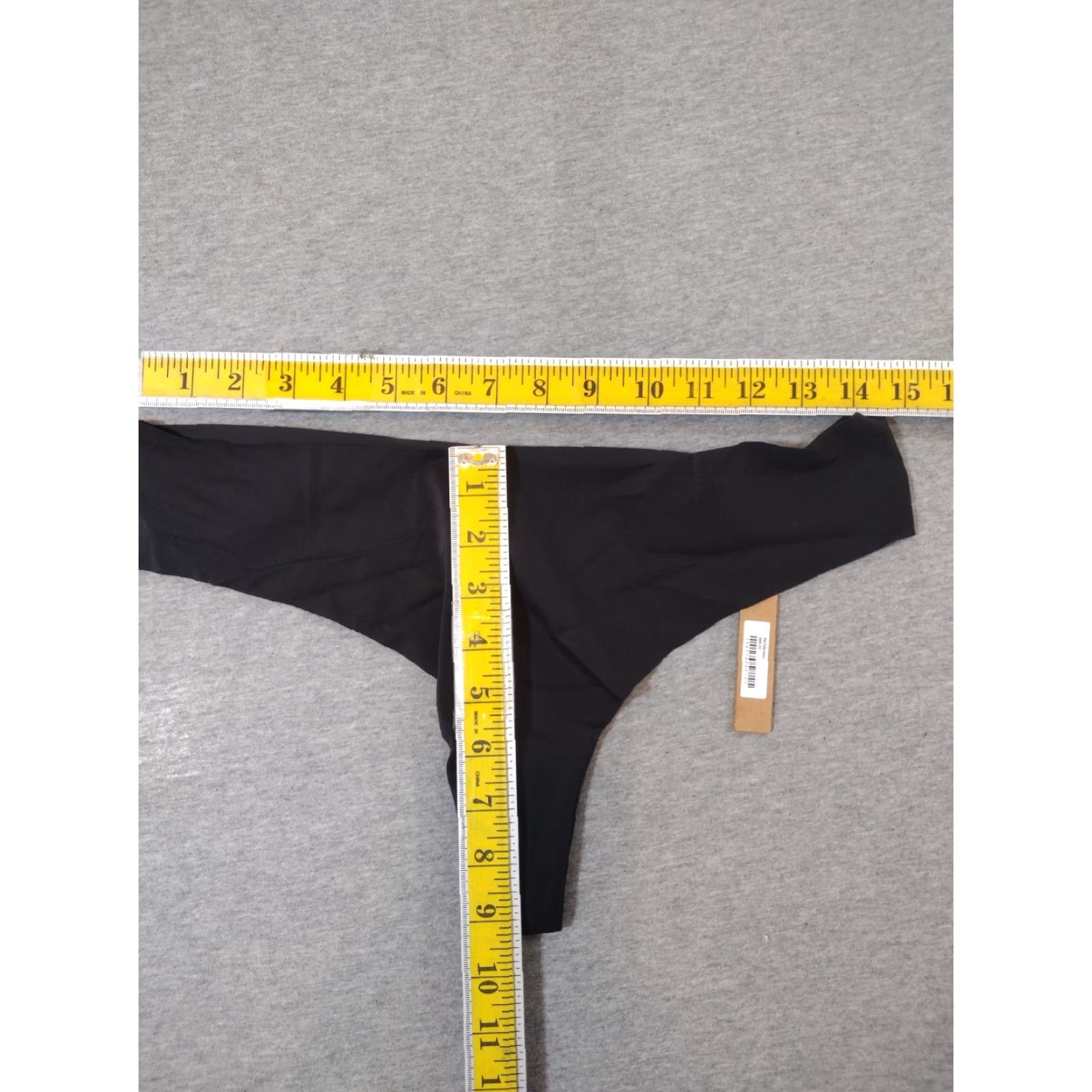 SKIMS **SKIMS Opaque Foil Thong Underwear Size 2X Onyx** User: **SKIMS Foil Opaque Thong Underwear Size 2X Onyx** Size ONE SIZE - 3 Thumbnail