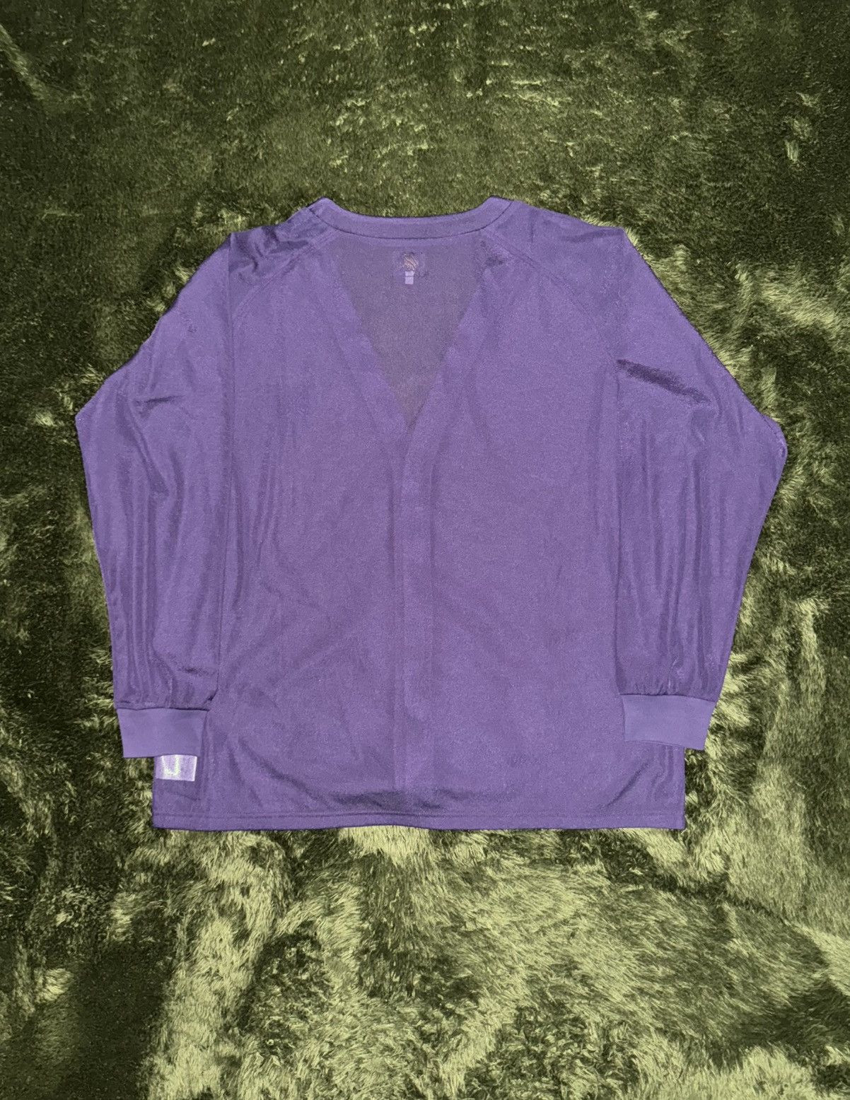 Needles [L] NEEDLES JAPAN poly v-neck cardigan purple Size US L / EU 52-54 / 3 - 7 Thumbnail