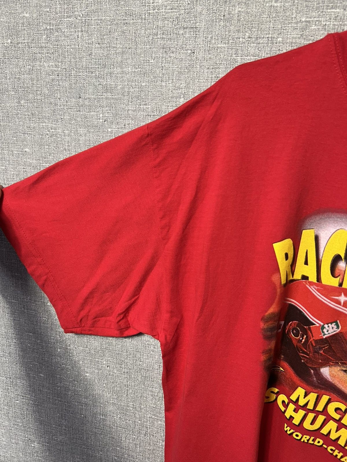 NASCAR Vintage 90s Michael Schumacher “ Race To Win” T-Shirt Size US L / EU 52-54 / 3 - 5 Thumbnail
