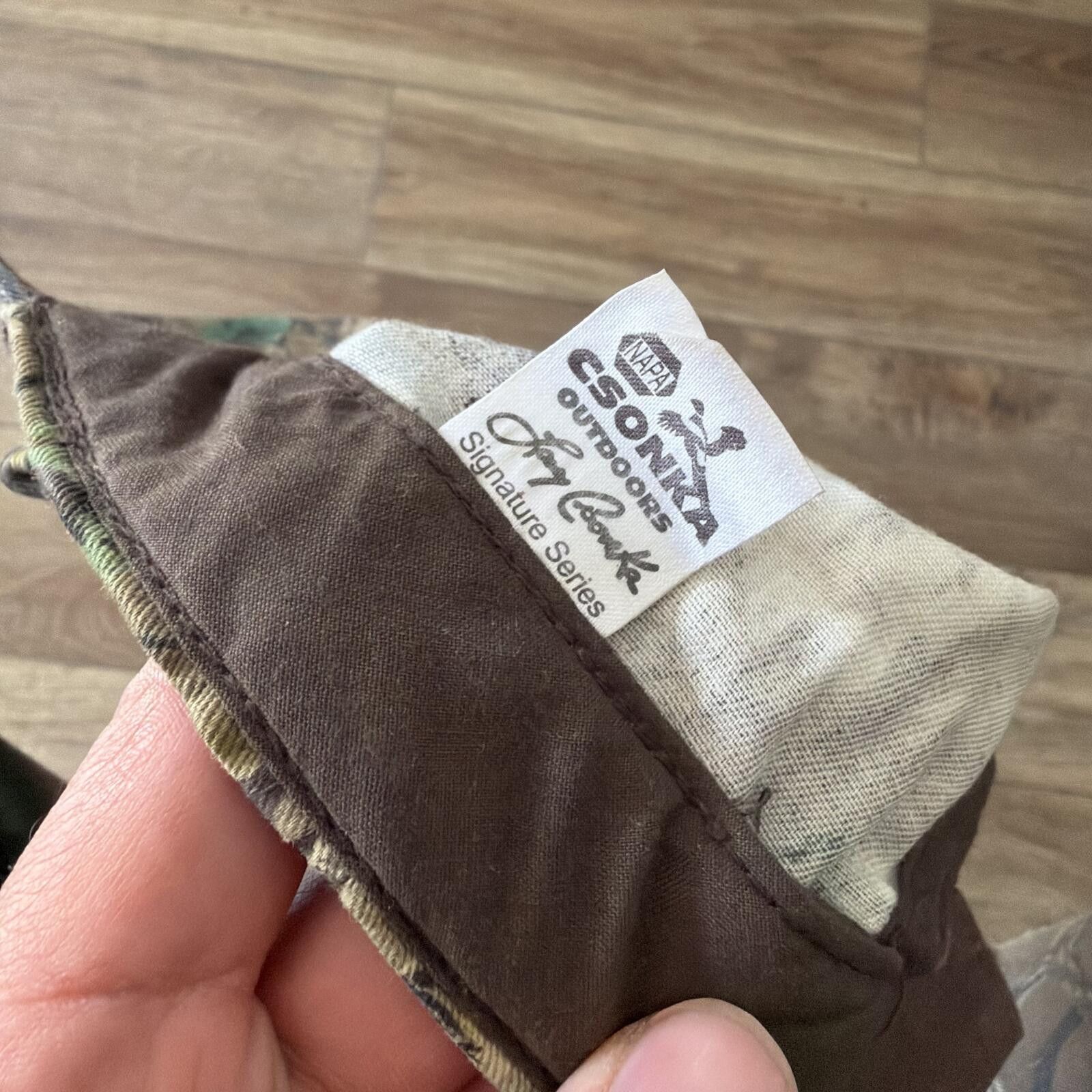 Napapijri Vintage Y2K Napa Camo Larry Csonka Outdoors Baseball Hat Cap Size ONE SIZE - 7 Thumbnail