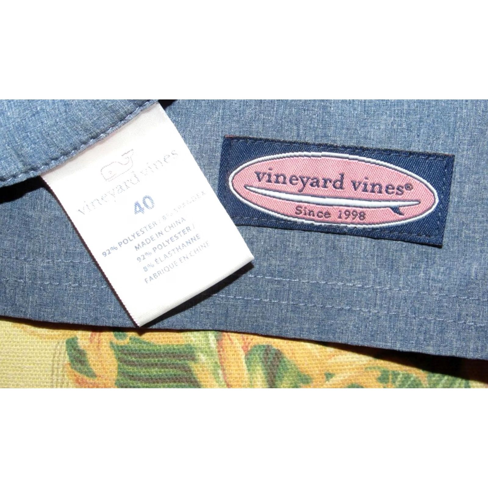 Vineyard Vines Vineyard Vines Blue Board Shorts Swim Trunks 9" 40 Mens Size US 40 / EU 56 - 4 Thumbnail