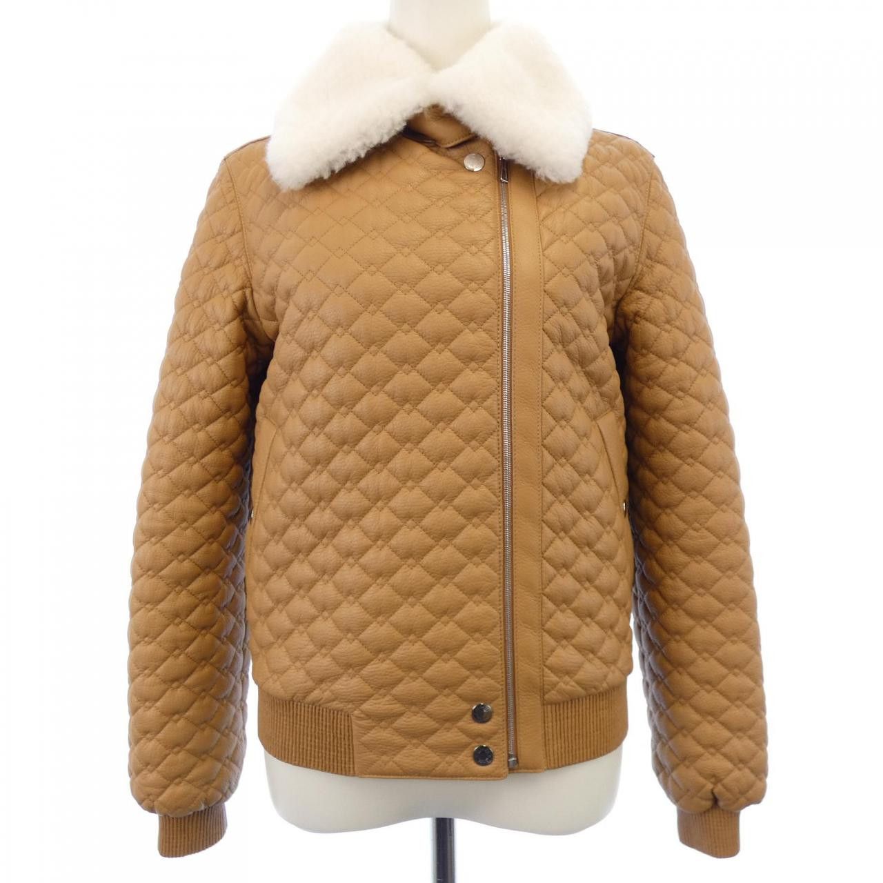 Hermes Hermes Hermes Leather Jacket Leather Outerwear DUTY FREE for USA Size ONE SIZE - 1 Thumbnail