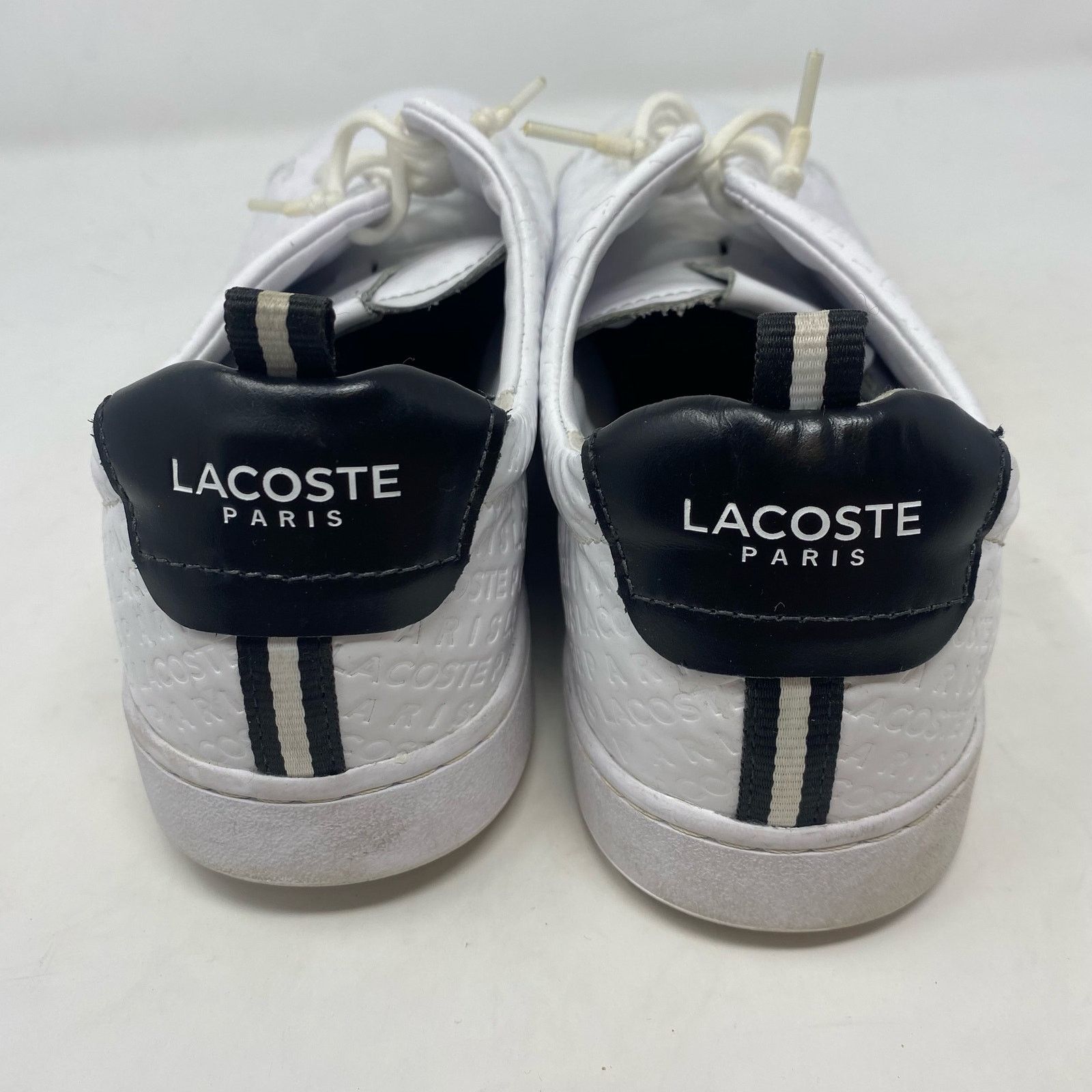 Lacoste Lacoste Carnaby White Leather Lace Up Sneakers Mens 11.5 Size US 11.5 / EU 44-45 - 5 Thumbnail