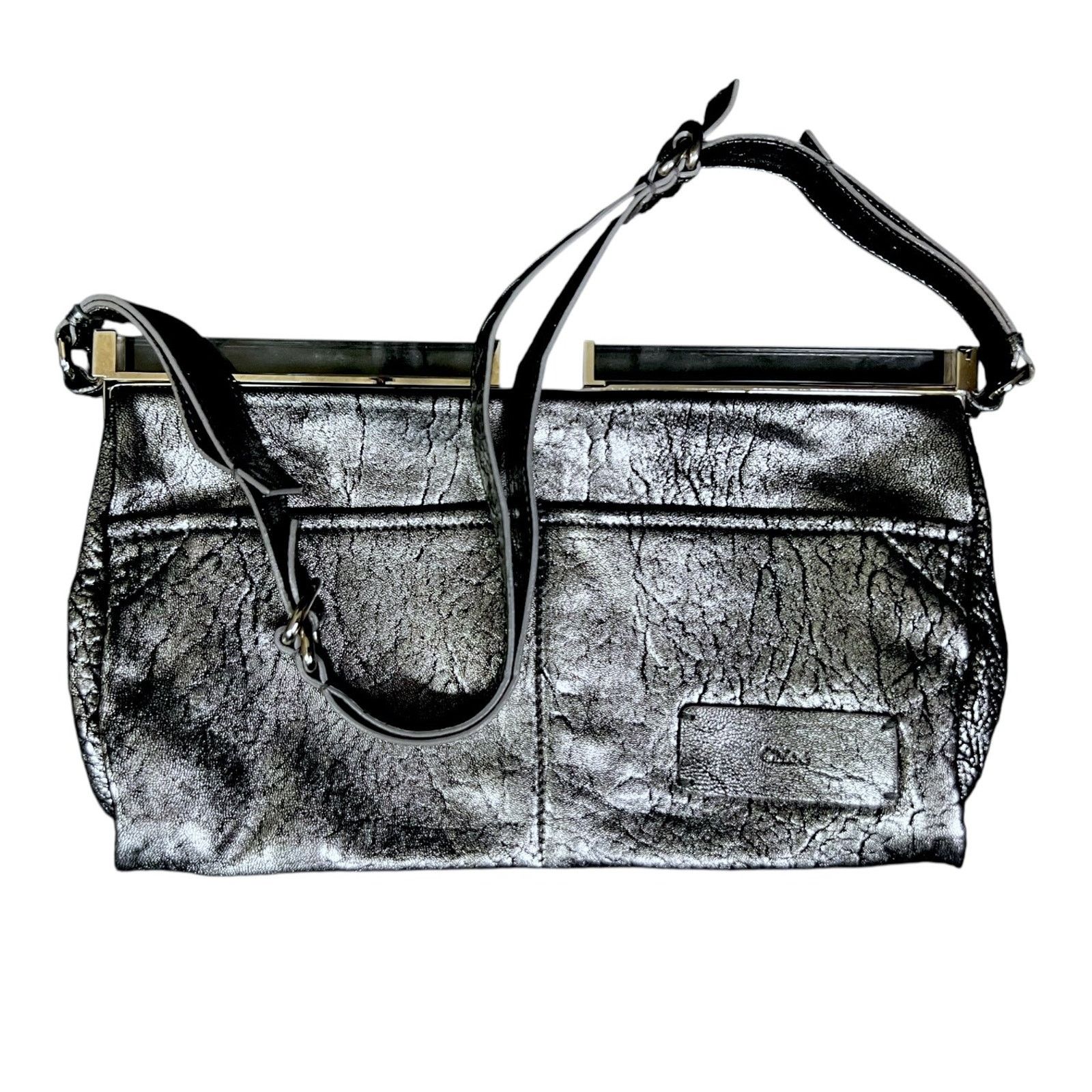 Chloe Chloe Plexi Leather Clutch Handbag Rare Y2k $1,495 Retail Size ONE SIZE - 6 Thumbnail