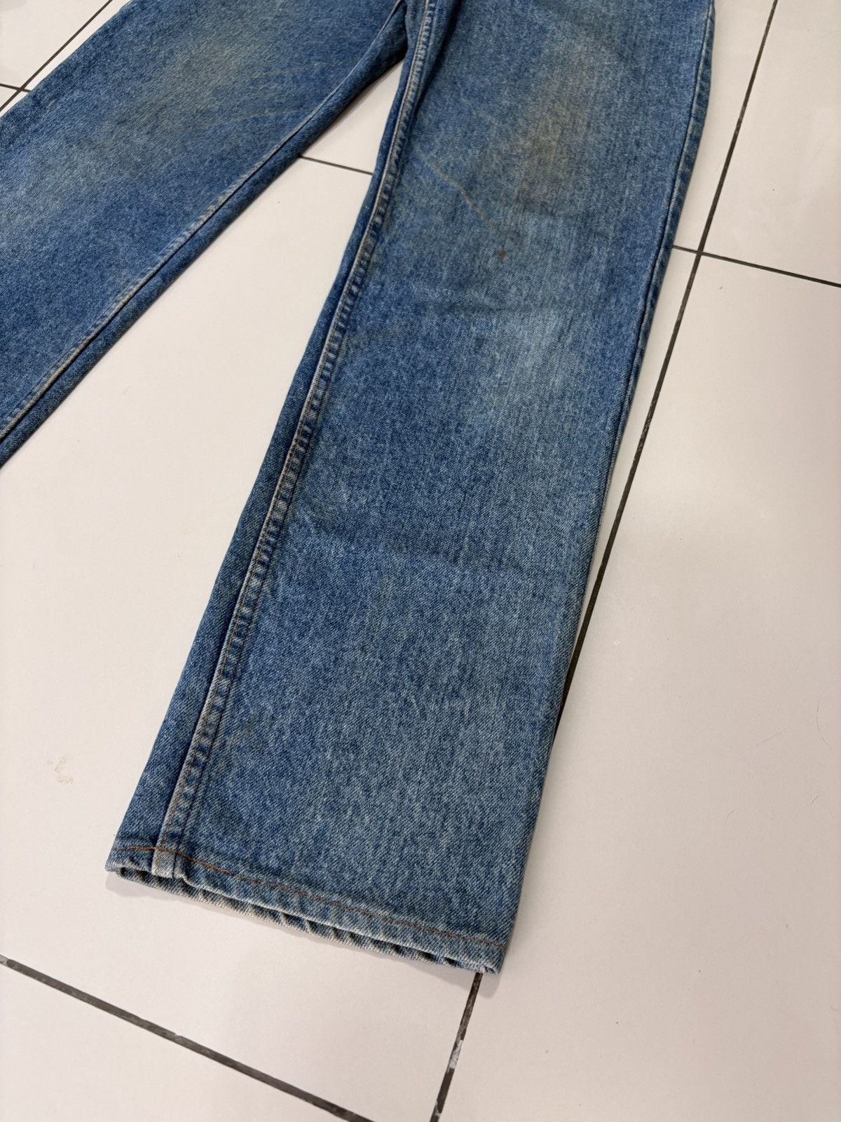 Levi's Vintage Clothing Levi’s 510 Indigo Blue Distressed Jeans Denim (USA) Size US 33 - 3 Thumbnail